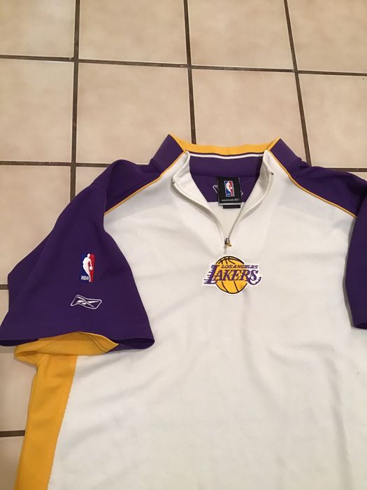 Reebok Authentics Los Angeles Lakers Sewn Kobe Bryant Warm Up Shirt