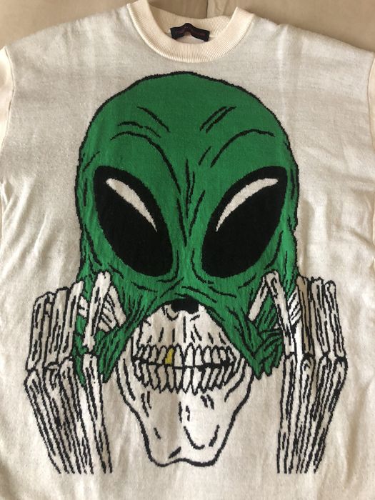 Gosha Rubchinskiy Gosha SS15 Alien Intarsia Knit Sweater | Grailed