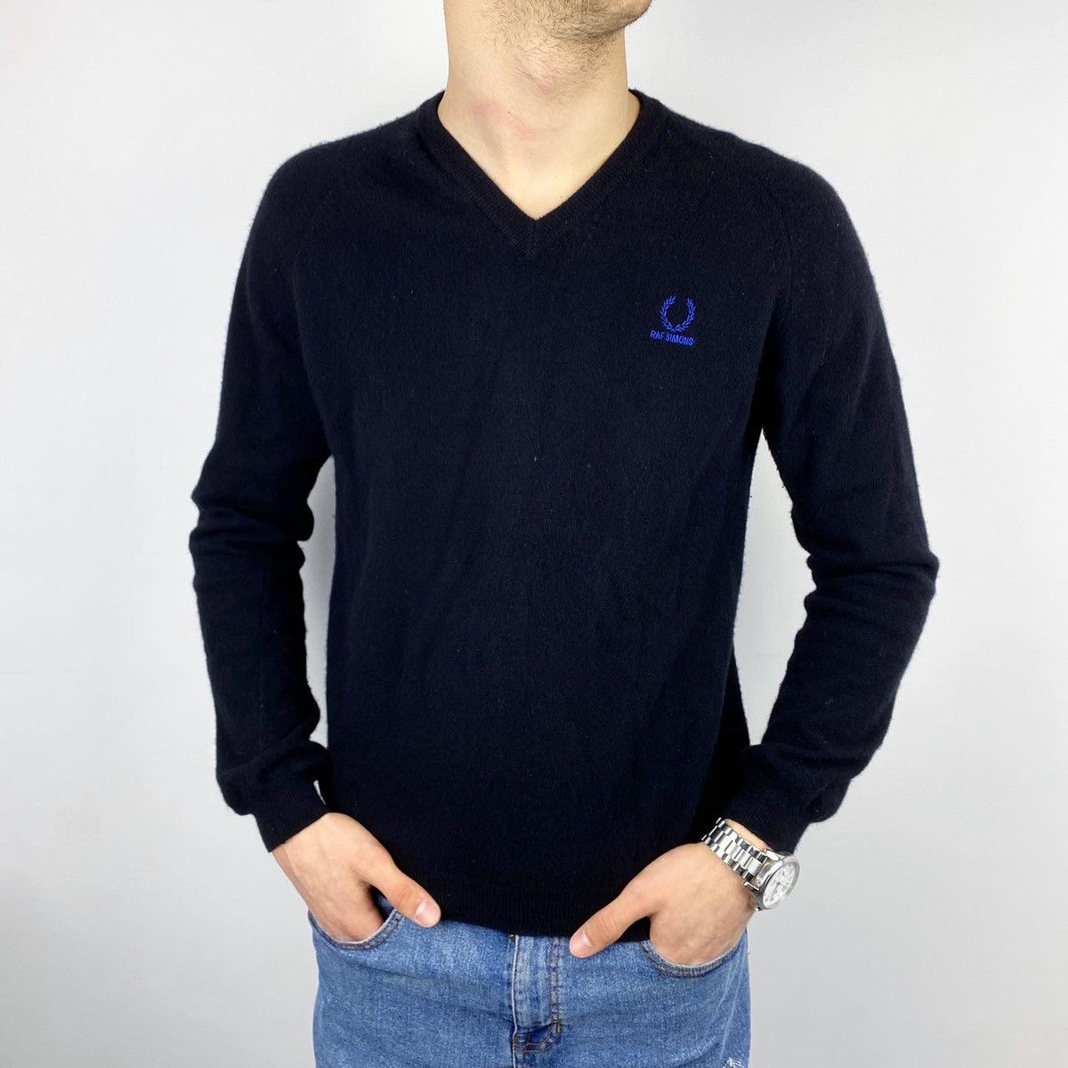Fred Perry × Raf Simons FRED PERRY x RAF SIMONS SWEATER Size US S / EU 44-46 / 1 - 2 Thumbnail