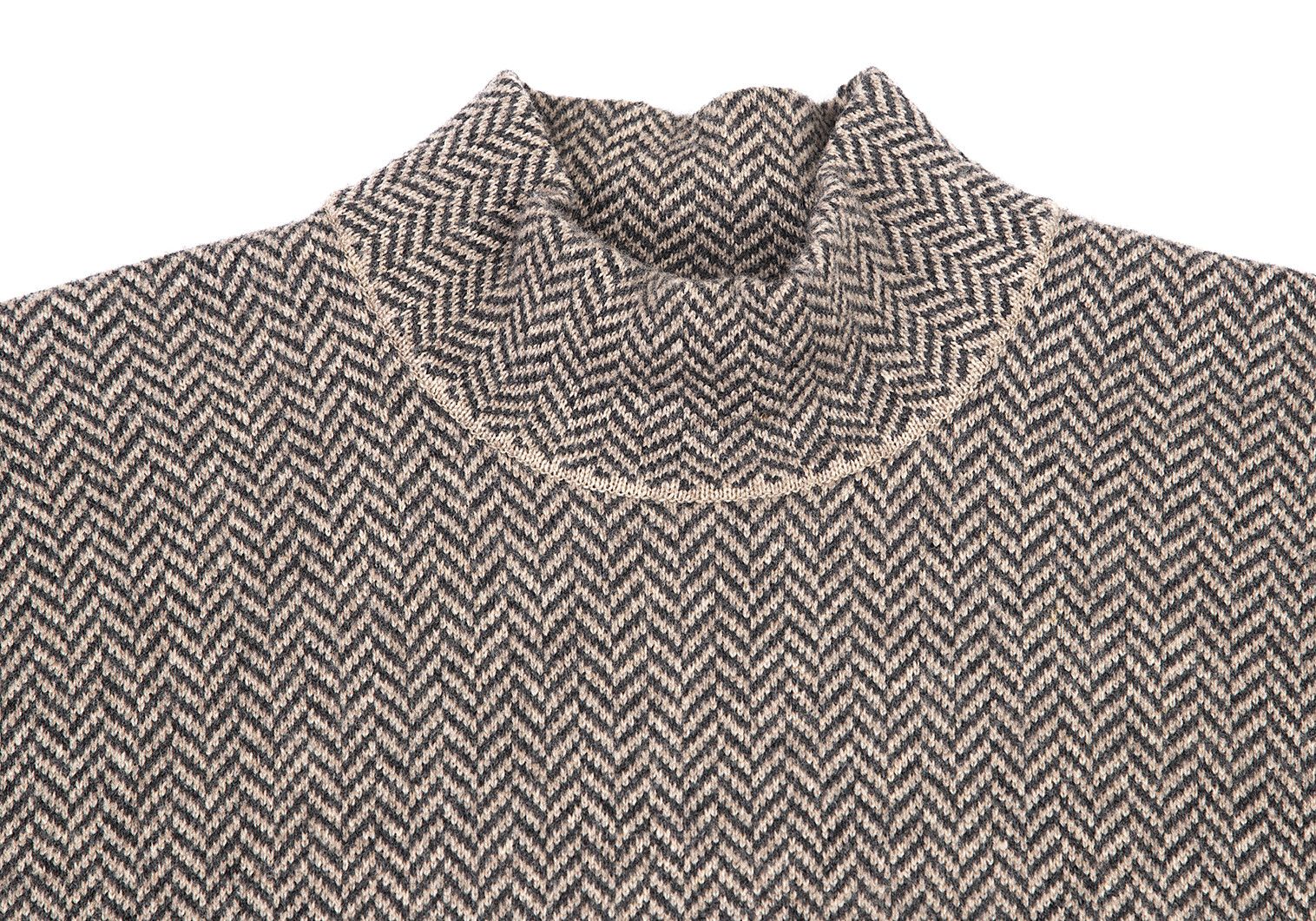Issey Miyake Issey Miyake Men Pattern Turtleneck Knit Sweater Size US L / EU 52-54 / 3 - 2 Thumbnail
