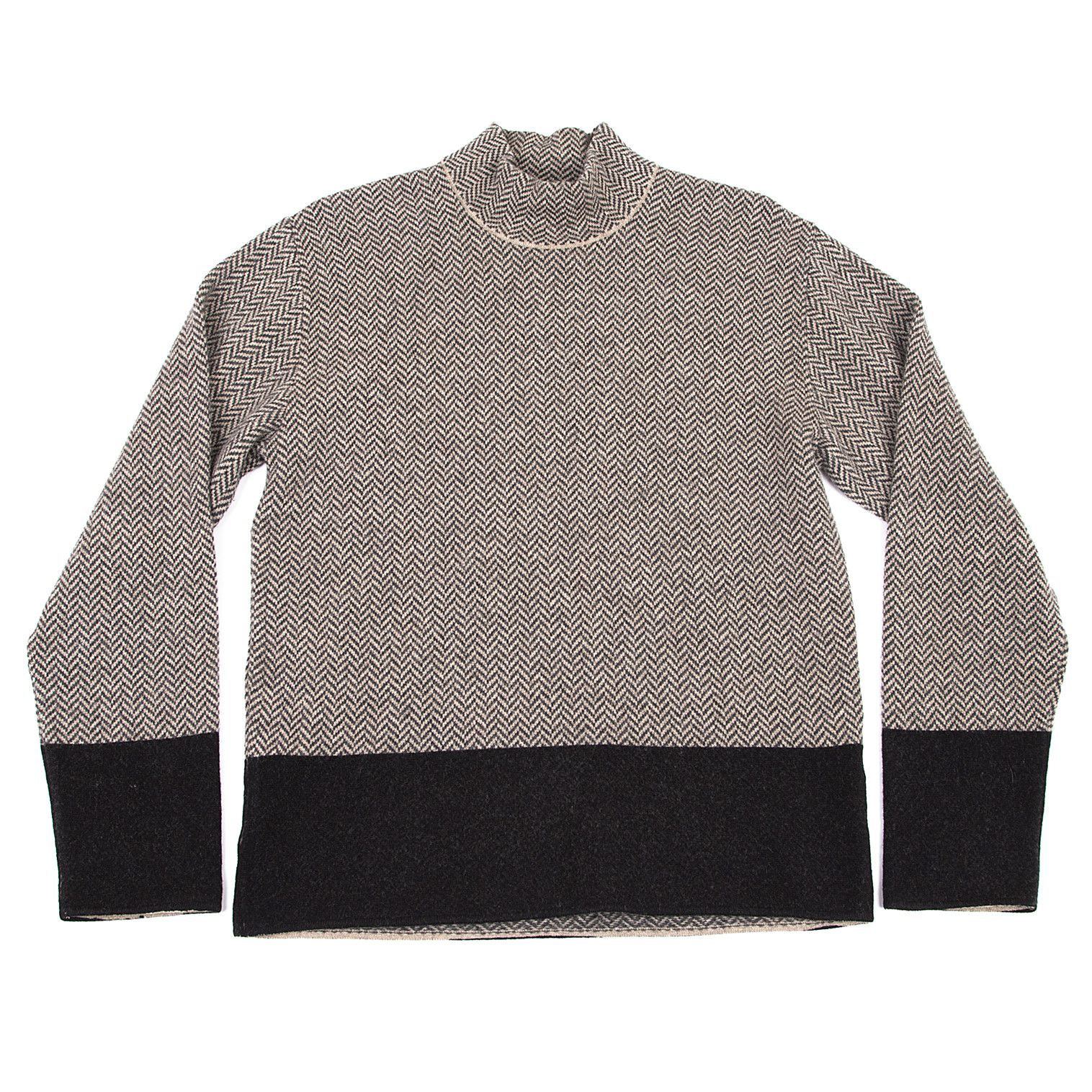 Issey Miyake Issey Miyake Men Pattern Turtleneck Knit Sweater Size US L / EU 52-54 / 3 - 1 Thumbnail