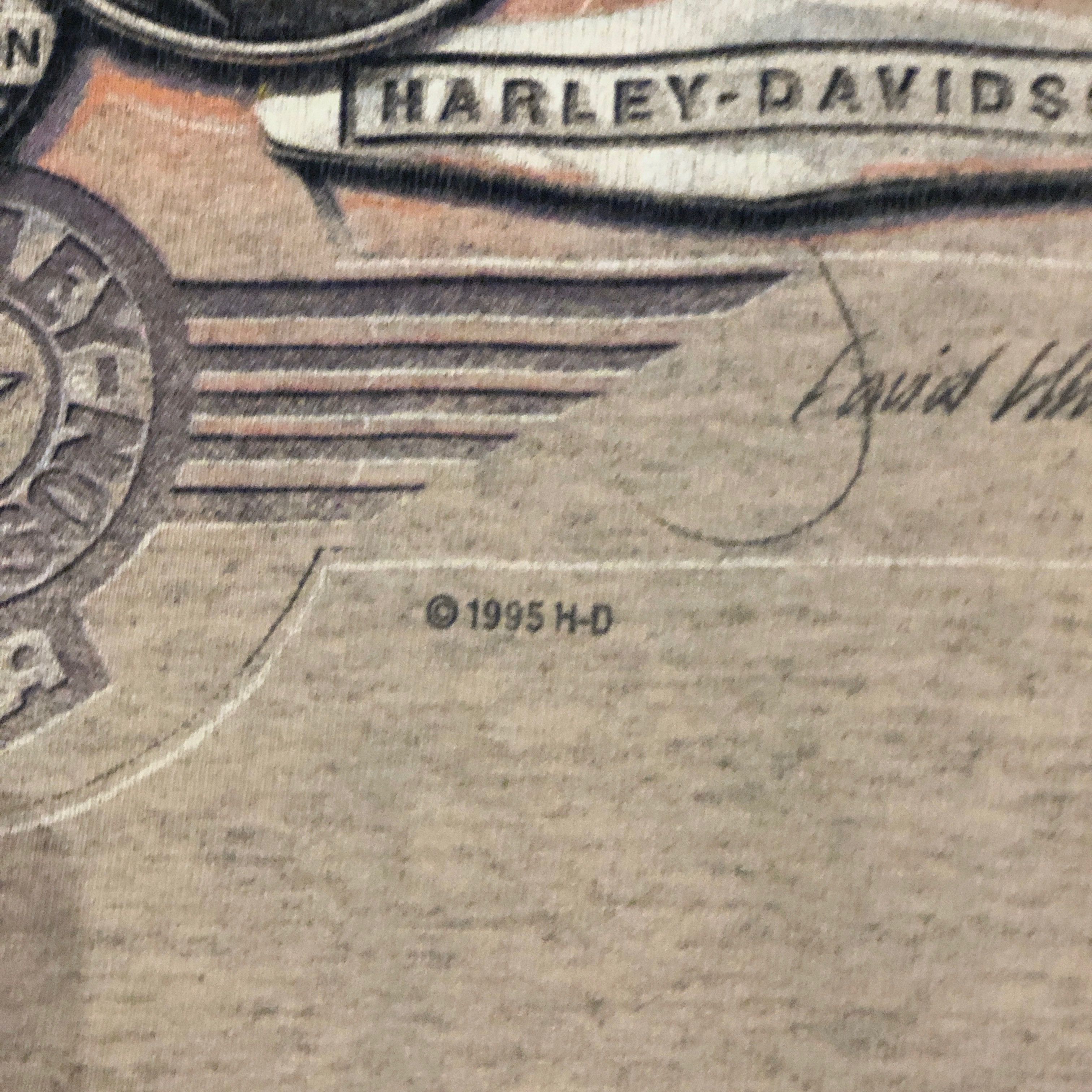 Harley Davidson Vintage Harley Davidson Tank Emblem Logo T-Shirt Size US L / EU 52-54 / 3 - 5 Thumbnail