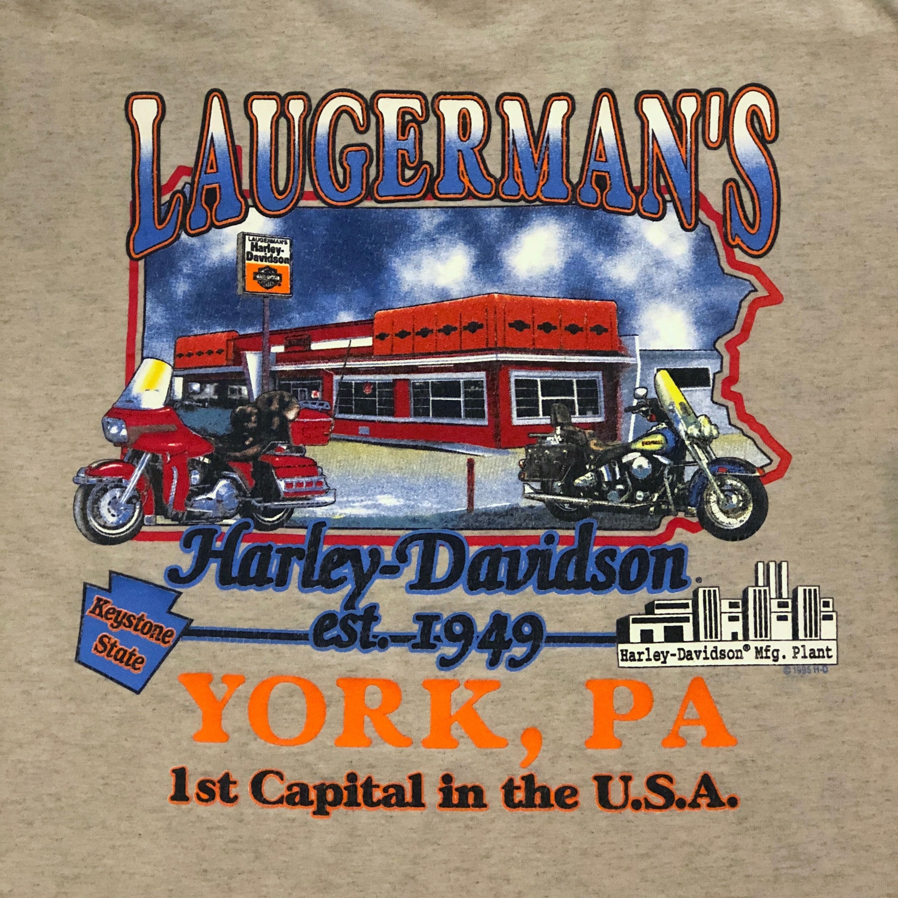 Harley Davidson Vintage Harley Davidson Tank Emblem Logo T-Shirt Size US L / EU 52-54 / 3 - 4 Thumbnail