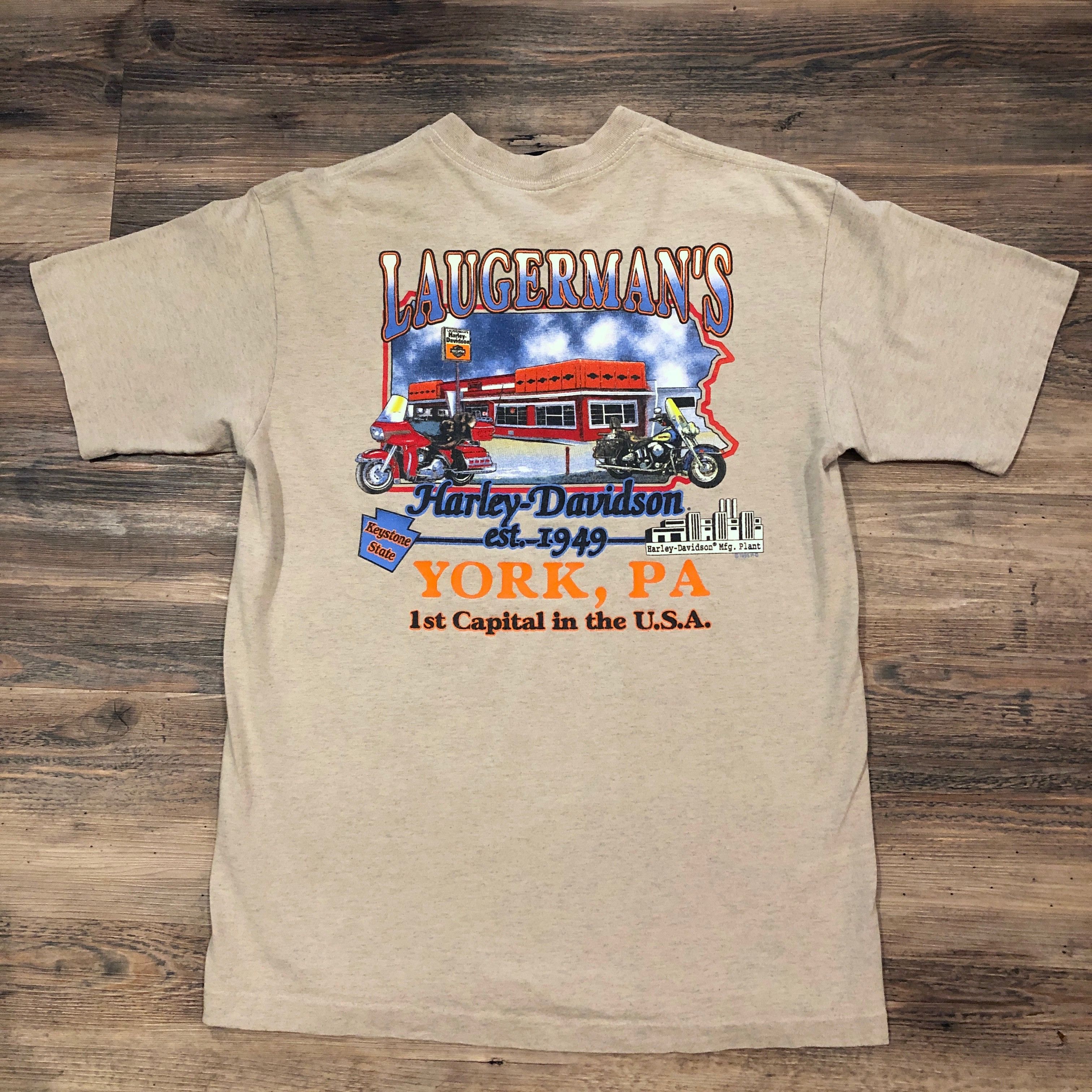 Harley Davidson Vintage Harley Davidson Tank Emblem Logo T-Shirt Size US L / EU 52-54 / 3 - 2 Thumbnail