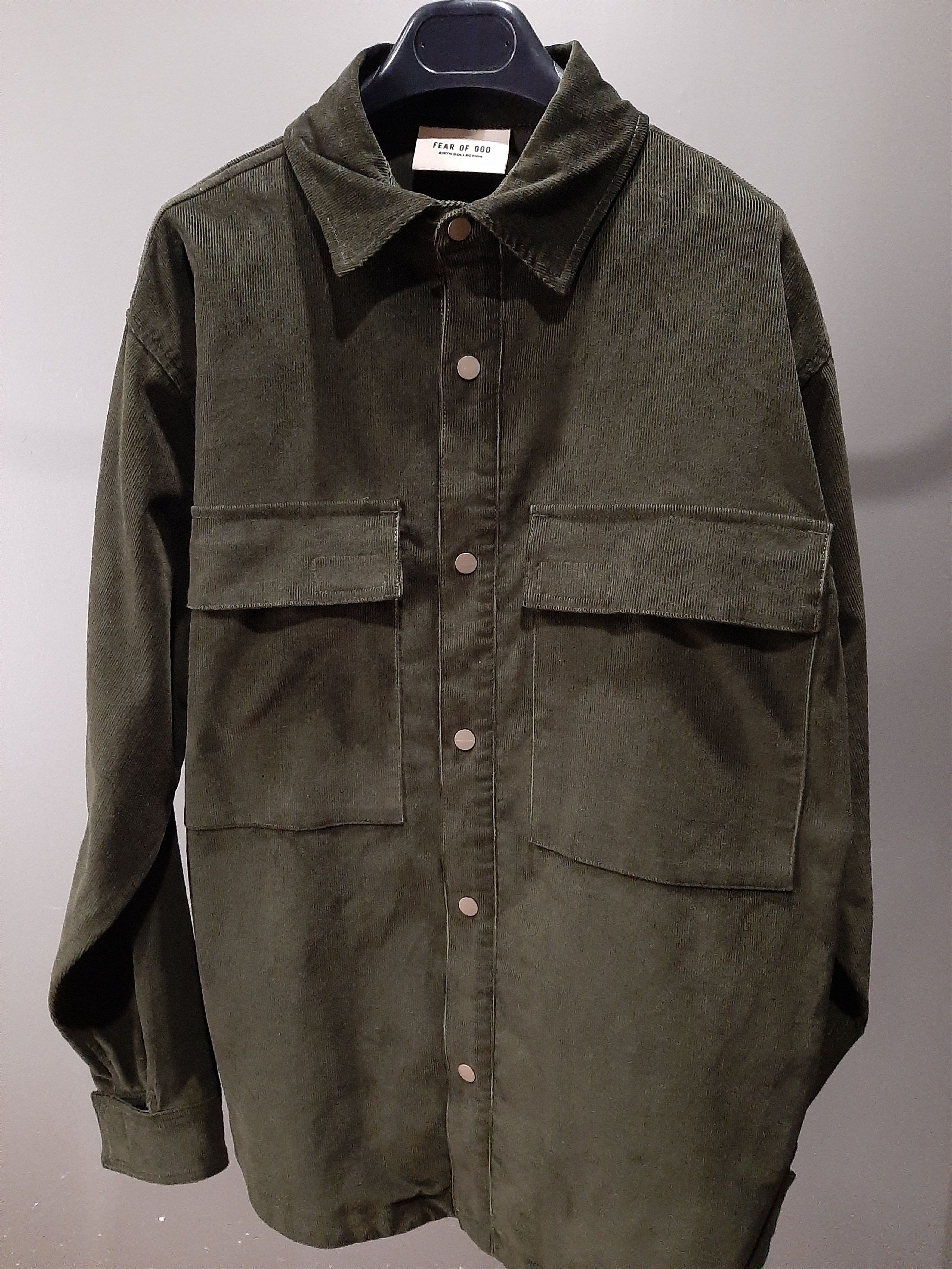 Fear of God FEAR OF GOD CORDUROY SHIRT JACKET FOREST GREEN | Grailed