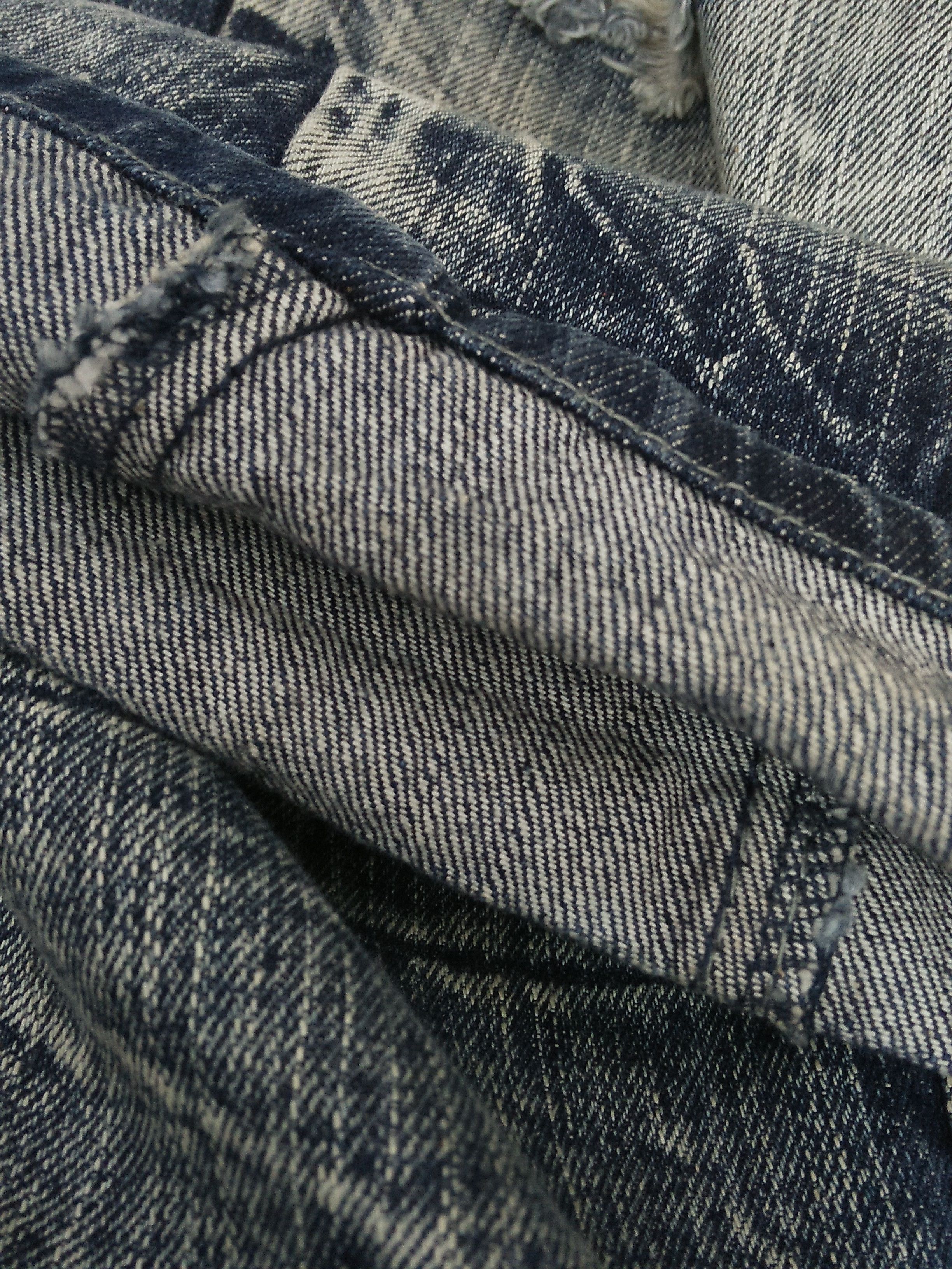 Japanese Brand MILD LIFE JAPAN SKULL DISTRESSED Flare DENIM (B174) Size US 37 - 18 Thumbnail