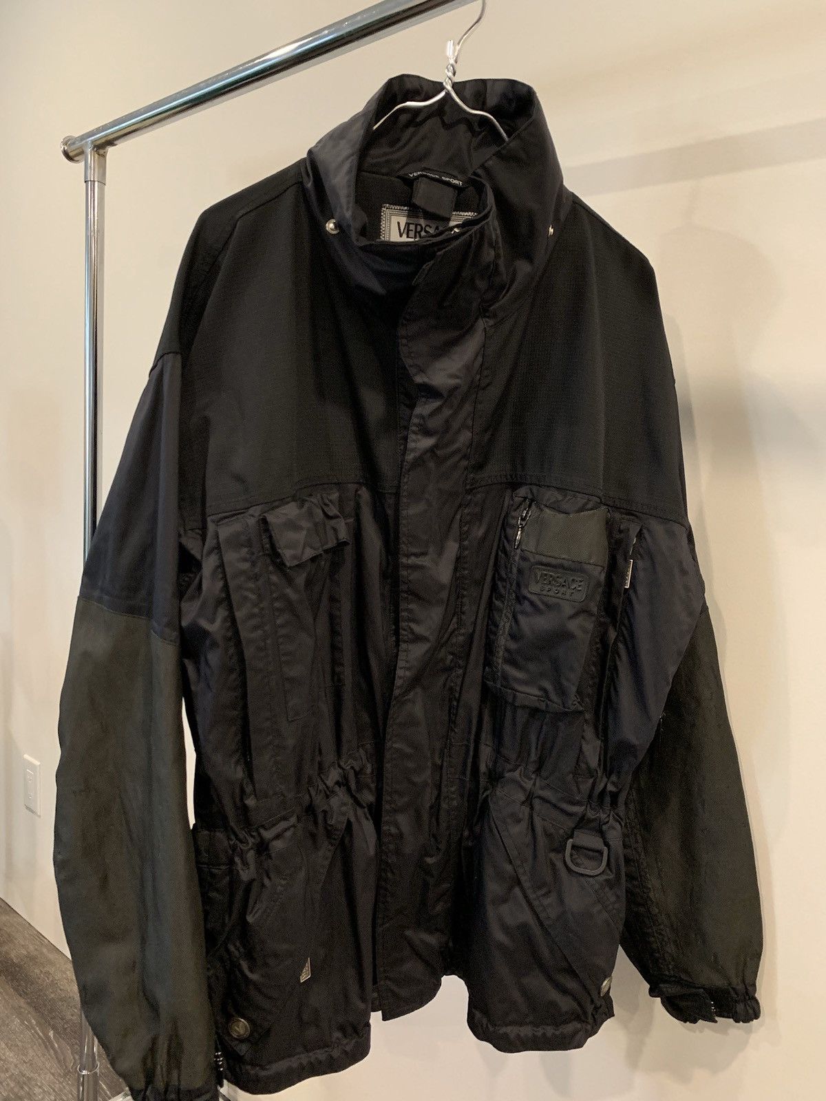 Versace sport oversized rain jacket/ windbreaker