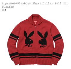 Supreme on sale playboy cardigan