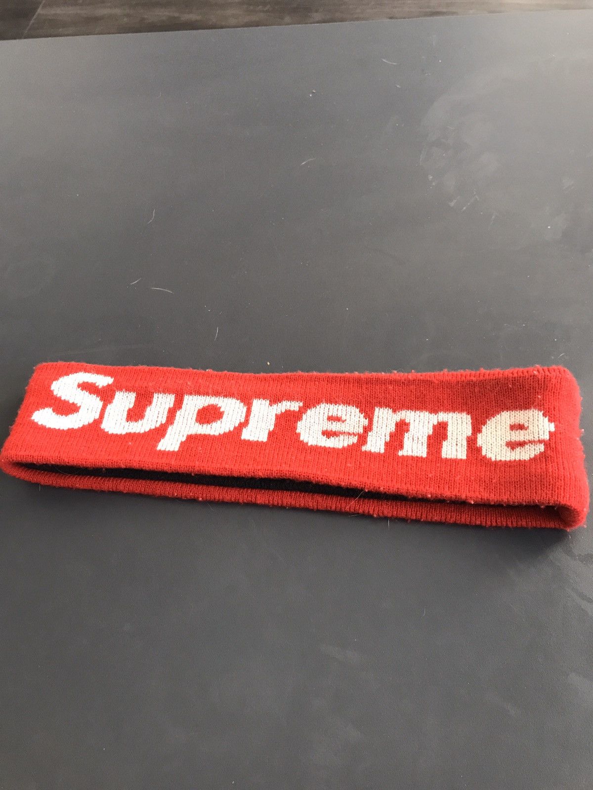 Supreme Supreme New Era Big Logo Headband Red | Grailed