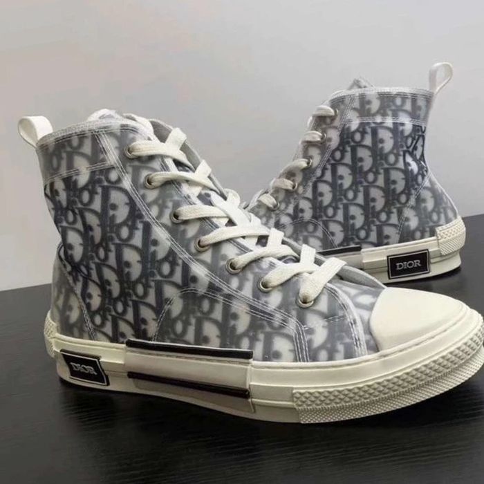 Dior Christian DIOR High Top Logo Oblique sneaker | Grailed