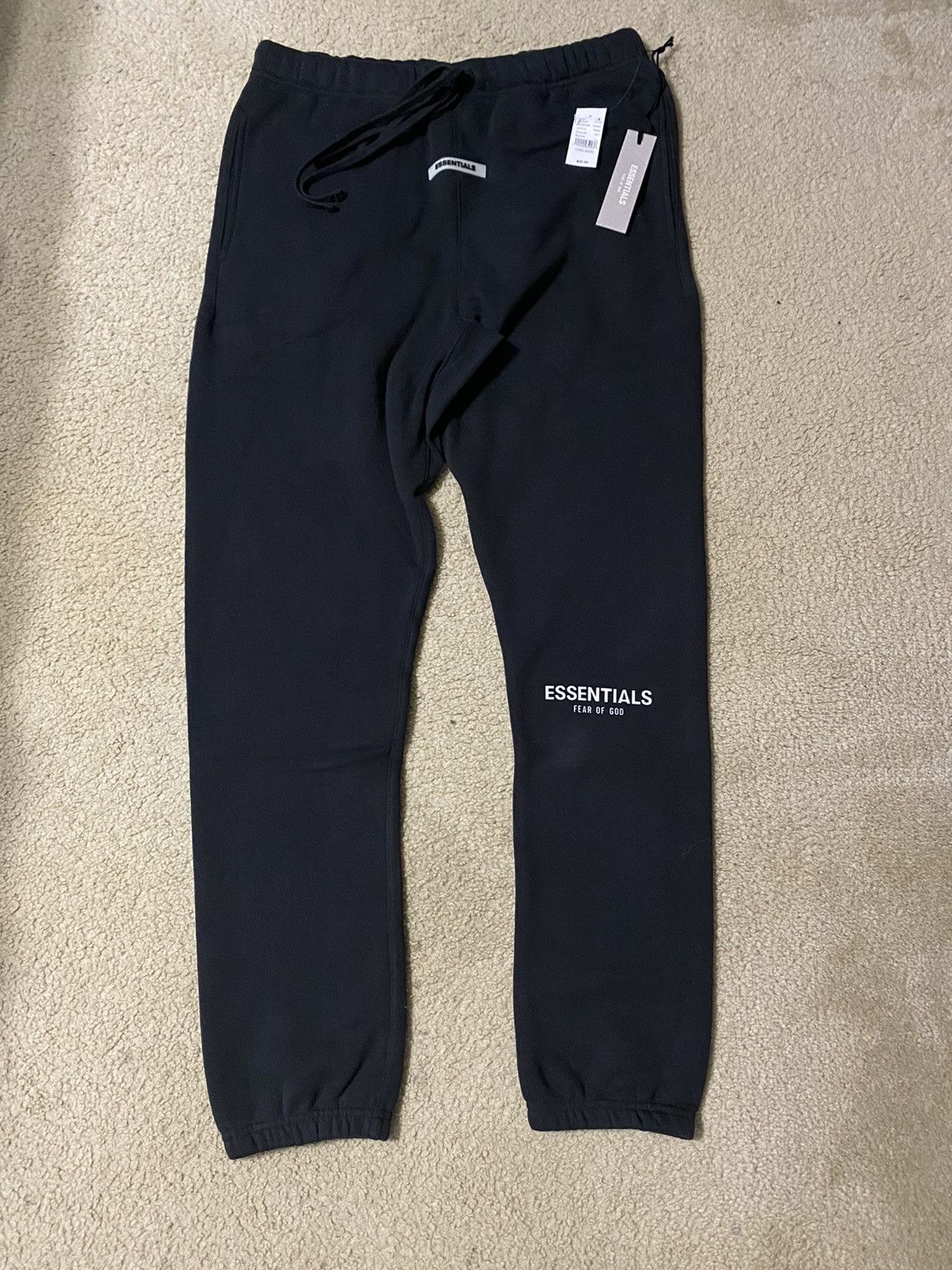 Pacsun FOG Fear of God Essentials x Pacsun Black 3M Logo Sweatpants ...