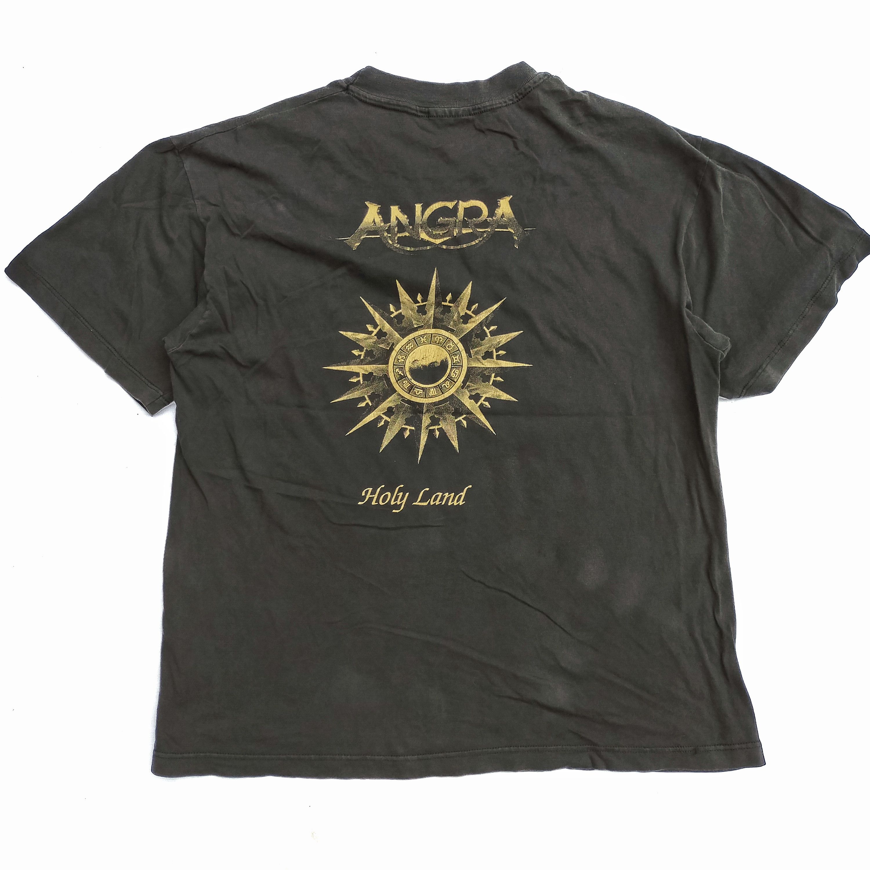 90s ANGRA アングラ ©︎1996 Holy World Tour Tee Vintage 90s Angra Holy Land band shirt