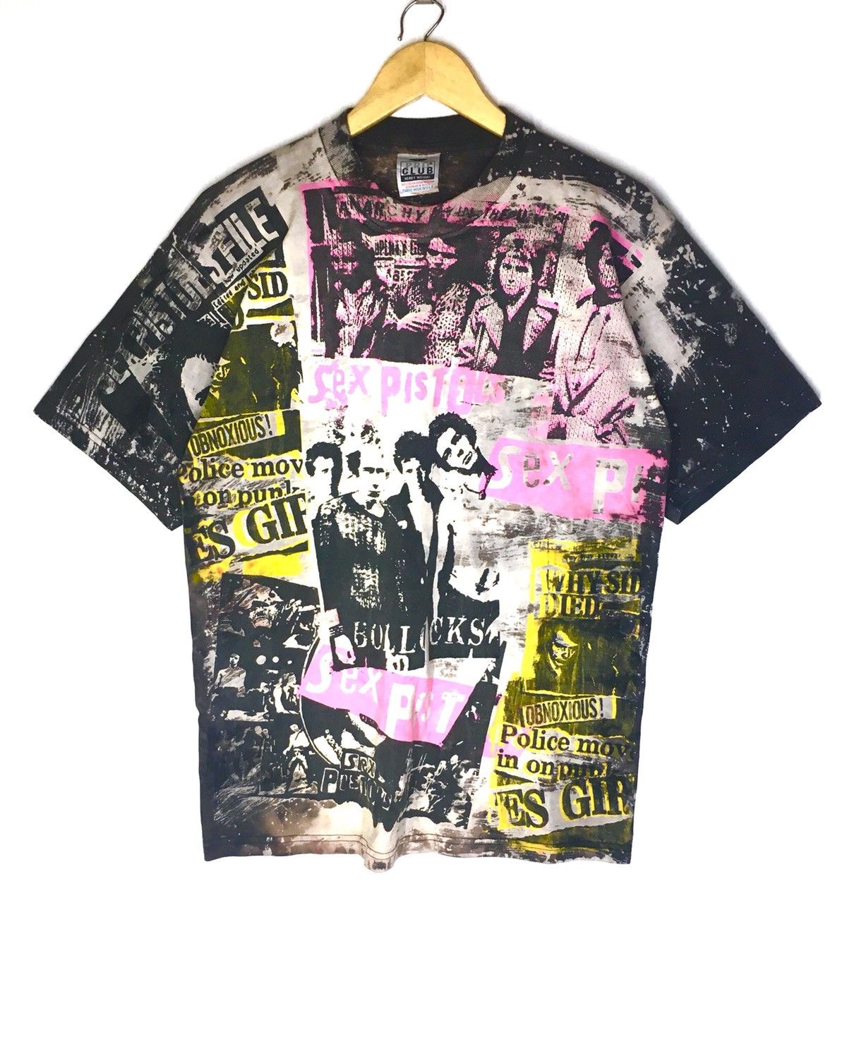Band Tees Rare Design Bootleg Band Sex Pistols Acid Wash T Band Tees Rare Design Bootleg Band Sex Pistols Acid Wash T
