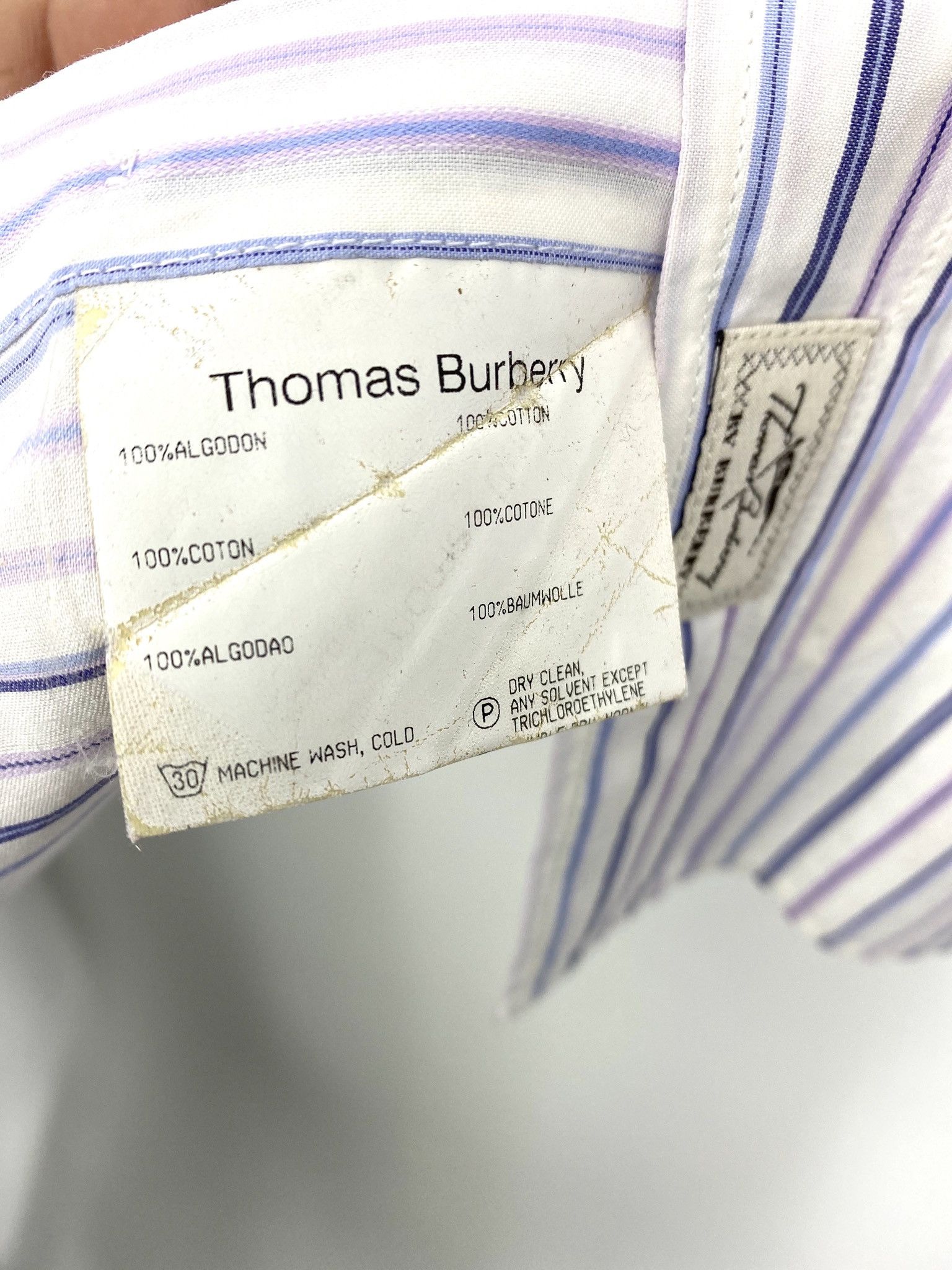 Burberry 🔥 vintage Tb Burberry shirt striped long sleeve Xl Size US XL / EU 56 / 4 - 5 Thumbnail