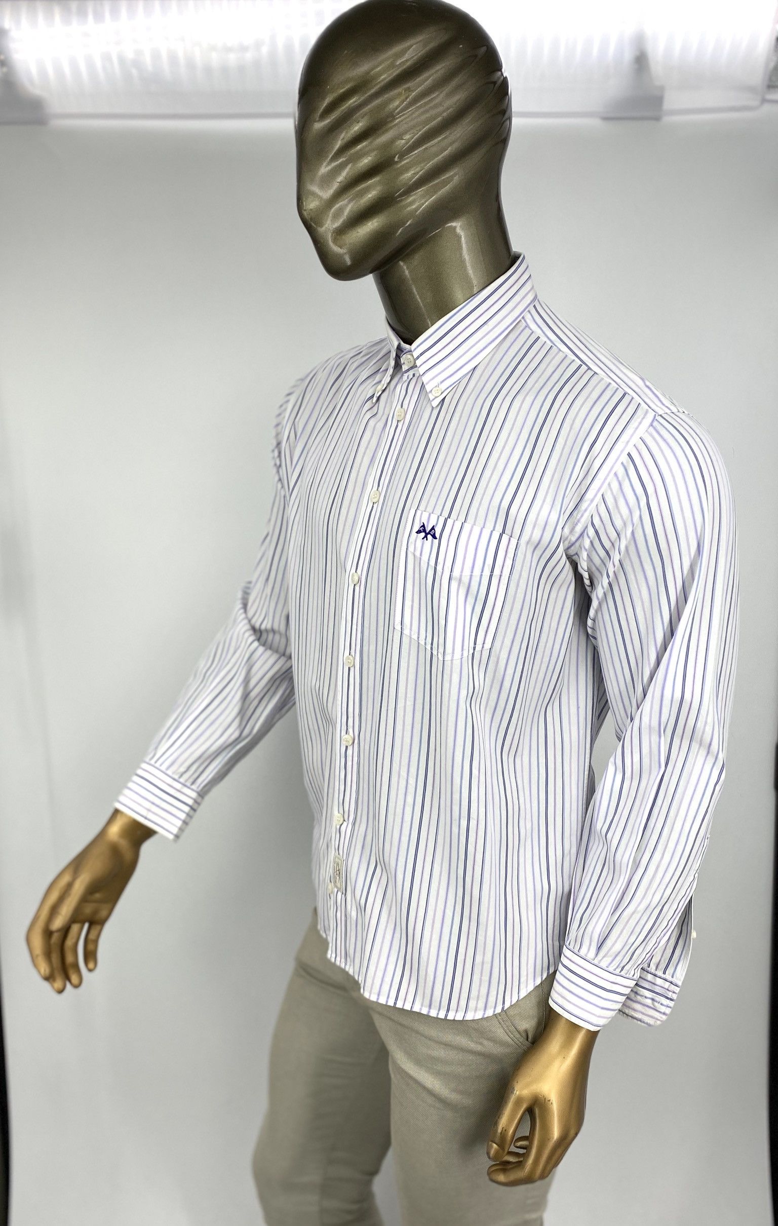 Burberry 🔥 vintage Tb Burberry shirt striped long sleeve Xl Size US XL / EU 56 / 4 - 6 Thumbnail