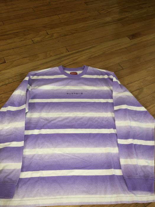 Supreme Supreme Fade Stripe l/s top | Grailed