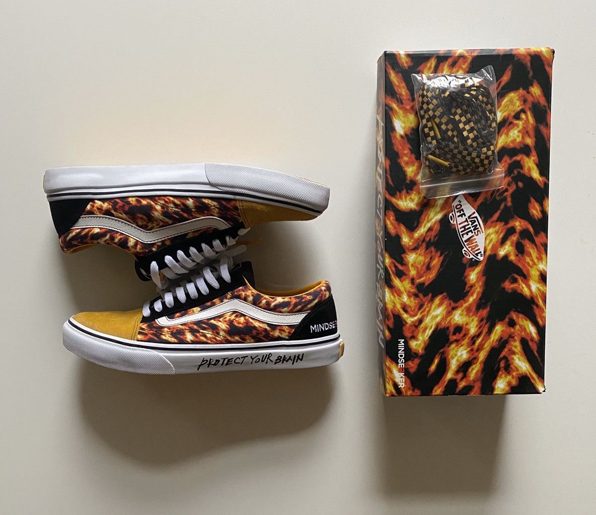 Vans Mindseeker x Vans yellow fire | Grailed