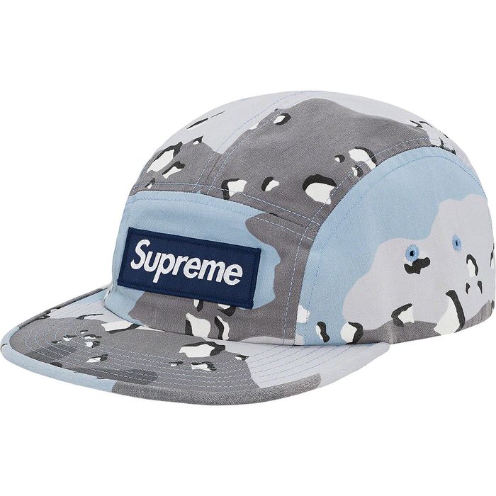 Pre-owned Supreme Military Camp Cap (ss20) Blue Chocolate Chip