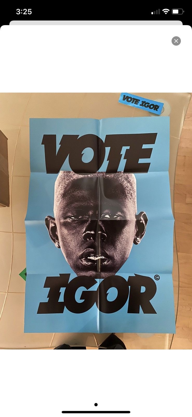 Golf Wang × Tyler The Creator Tyler the Creator IGOR Blue Poster | Grailed