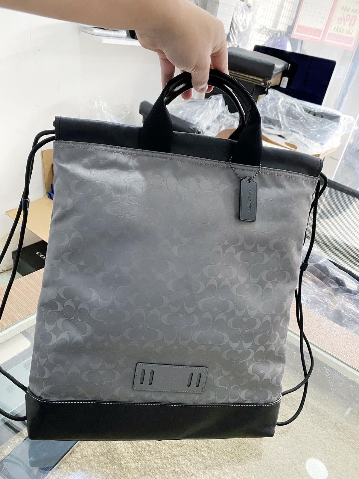 Coach terrain drawstring backpack store