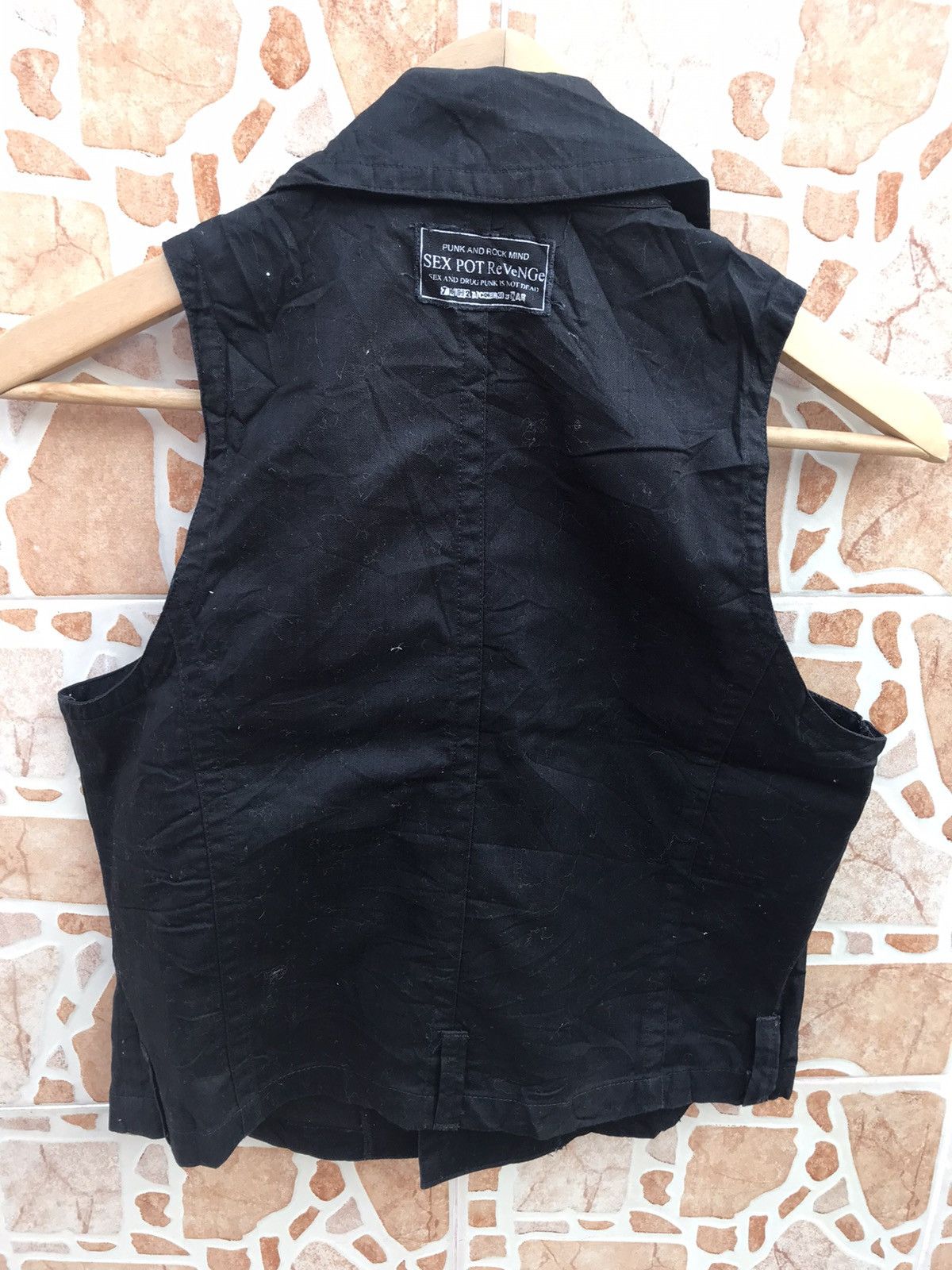 Vintage SEX POT REVENGE PUNK AND ROCK MIND VEST Size L / US 10 / IT 46 - 3 Thumbnail