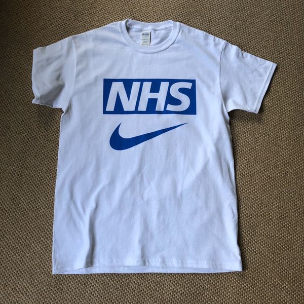 Custom Custom Nike Swoosh NHS Logo Tshirt S-XXL Available | Grailed