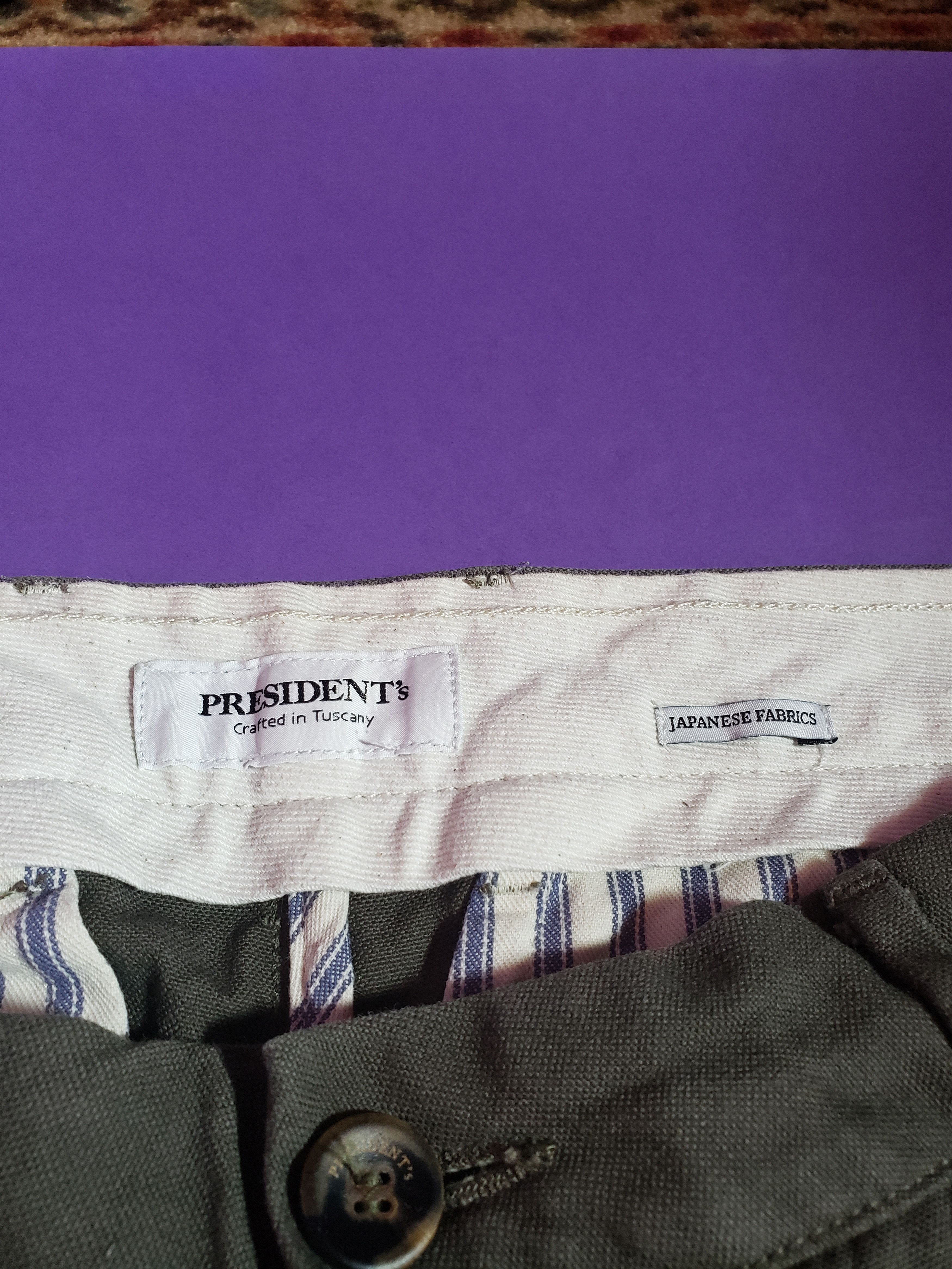 President's President's Chinos-Military Green-Size 32 Size US 32 / EU 48 - 3 Thumbnail