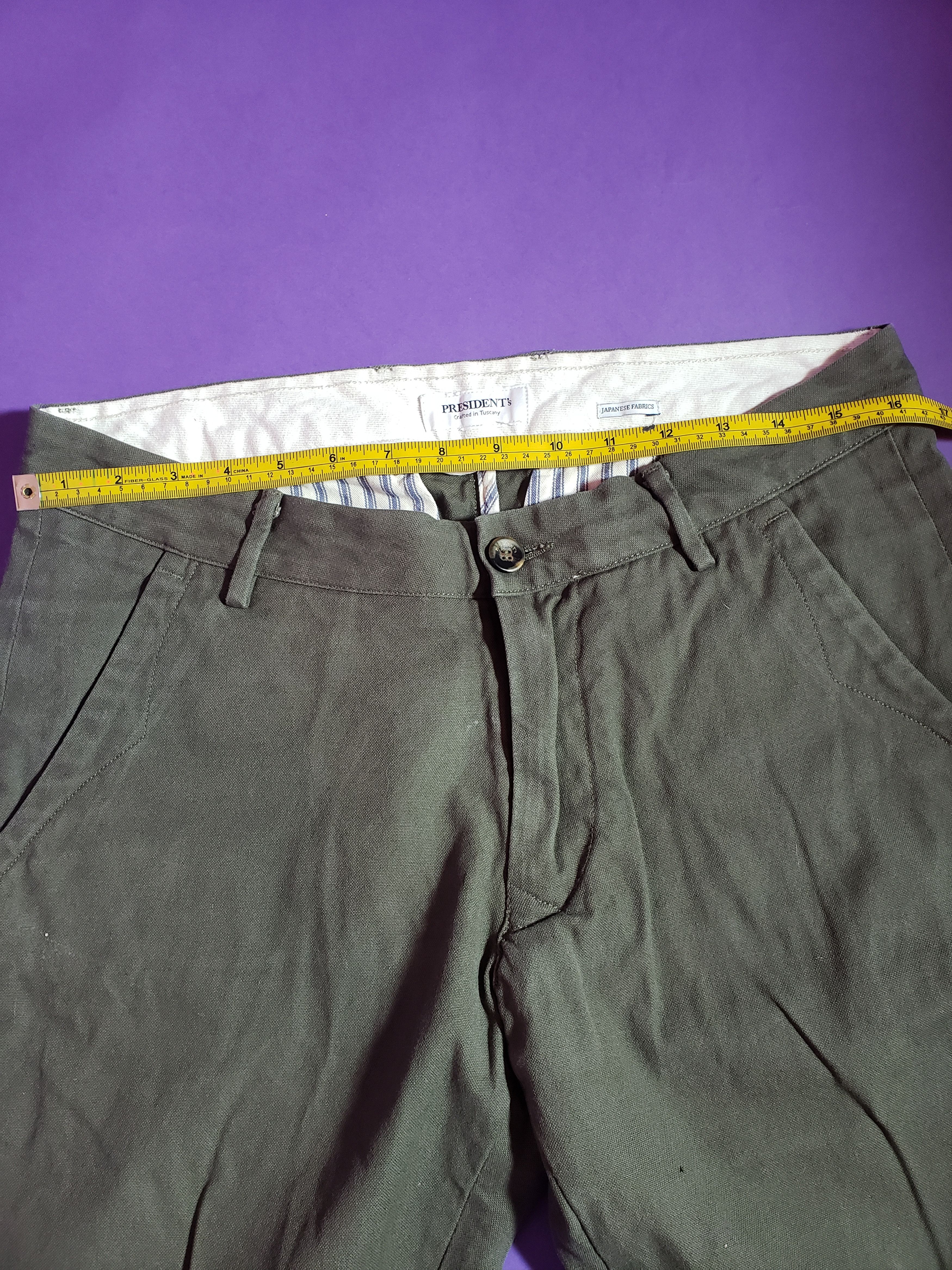 President's President's Chinos-Military Green-Size 32 Size US 32 / EU 48 - 5 Thumbnail