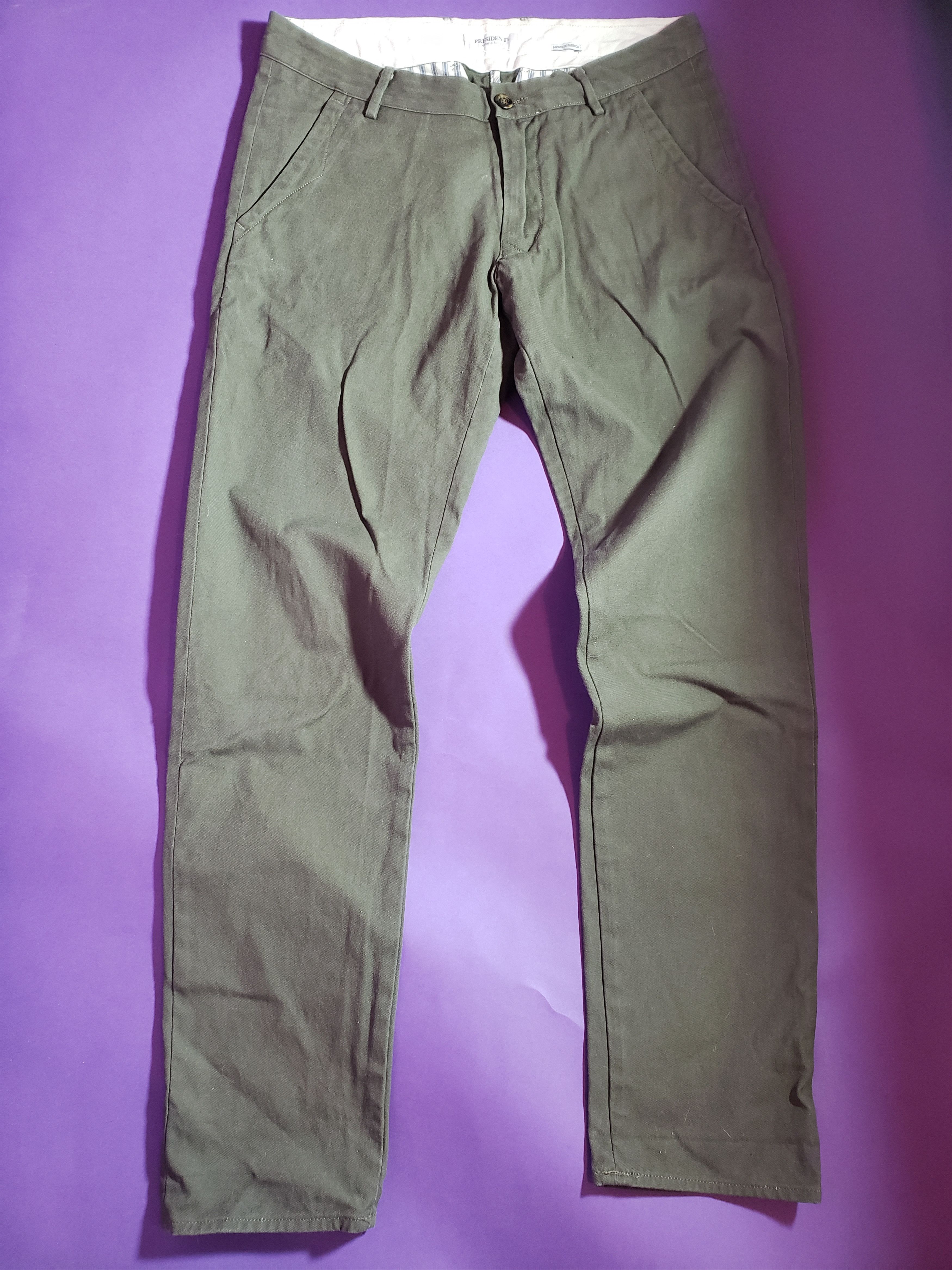 President's President's Chinos-Military Green-Size 32 Size US 32 / EU 48 - 2 Thumbnail