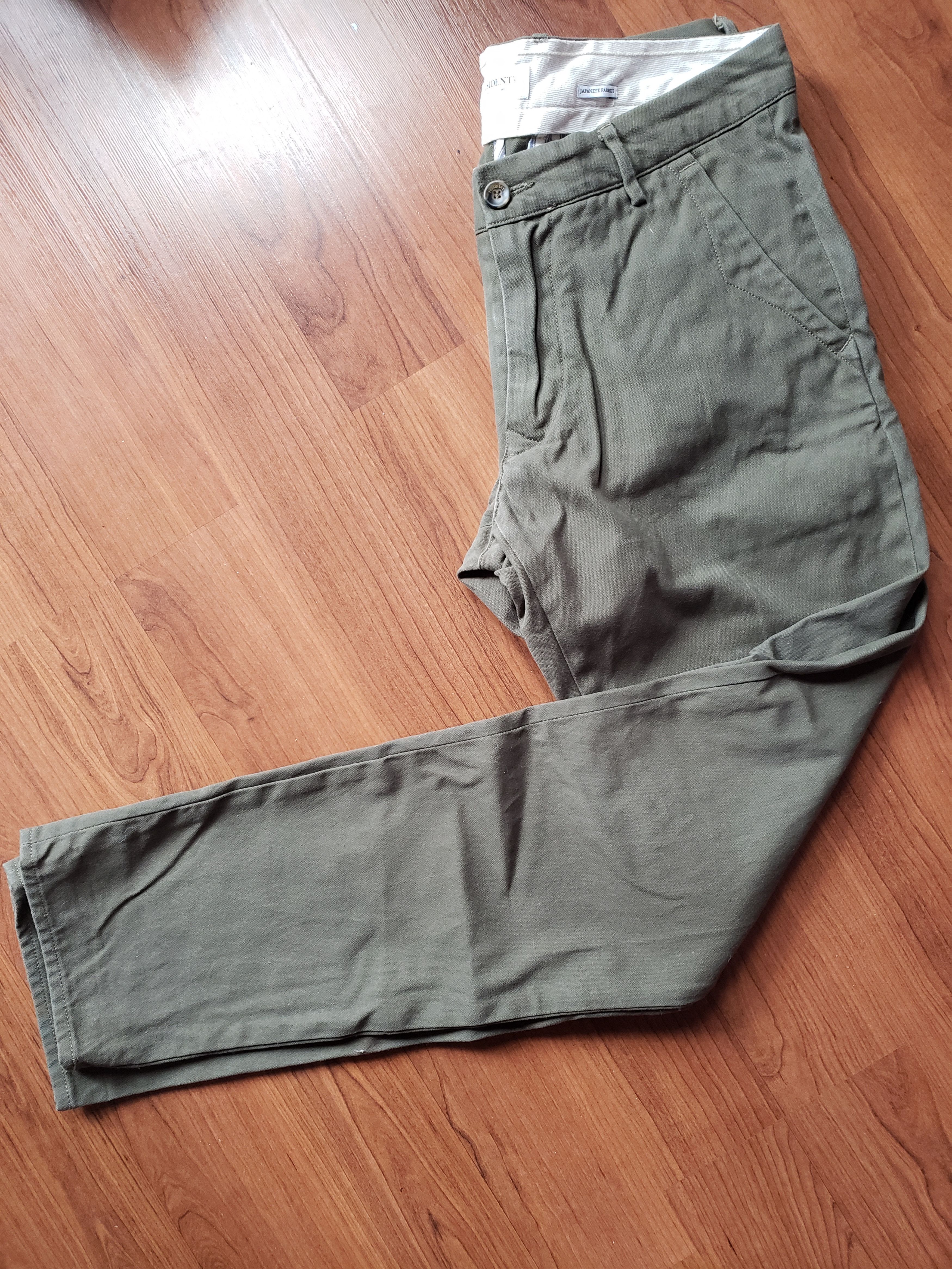 President's President's Chinos-Military Green-Size 32 Size US 32 / EU 48 - 1 Thumbnail