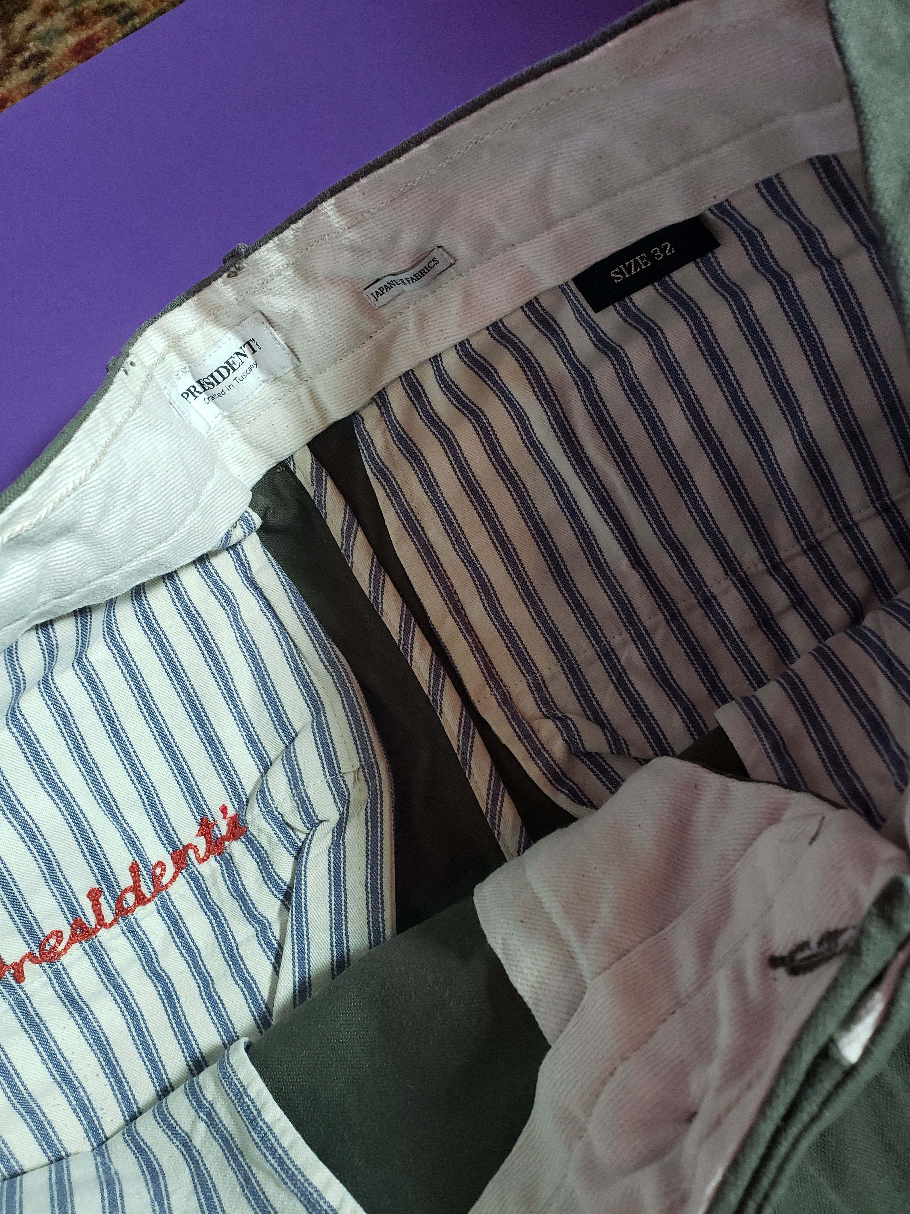 President's President's Chinos-Military Green-Size 32 Size US 32 / EU 48 - 8 Thumbnail