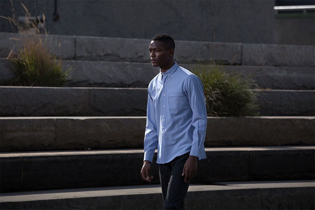 Outlier Merino/Co Pivot SAMPLE Sky Blue Grailed