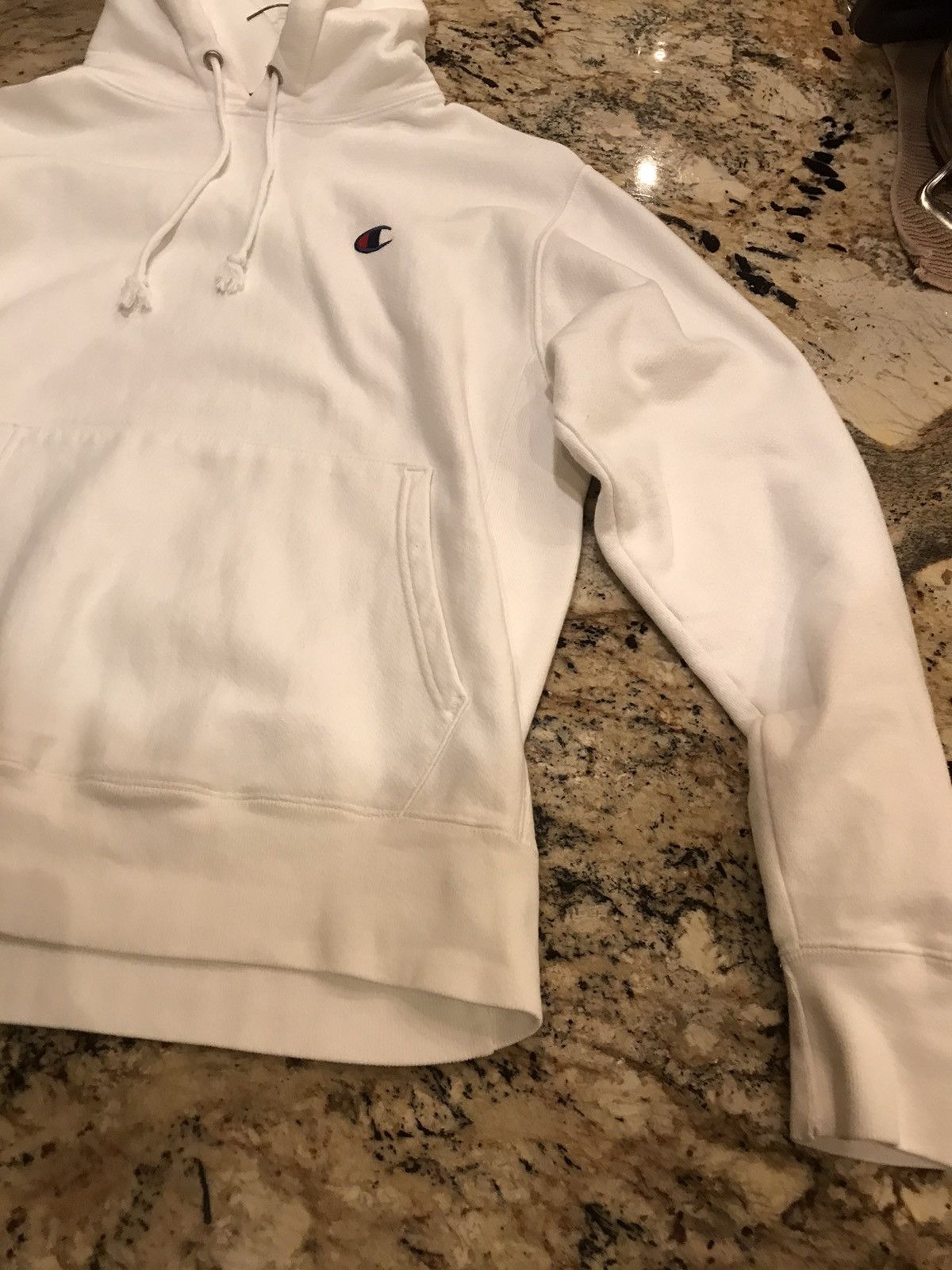 Champion Champion reverse weave white hoodie size medium Size US M / EU 48-50 / 2 - 4 Thumbnail