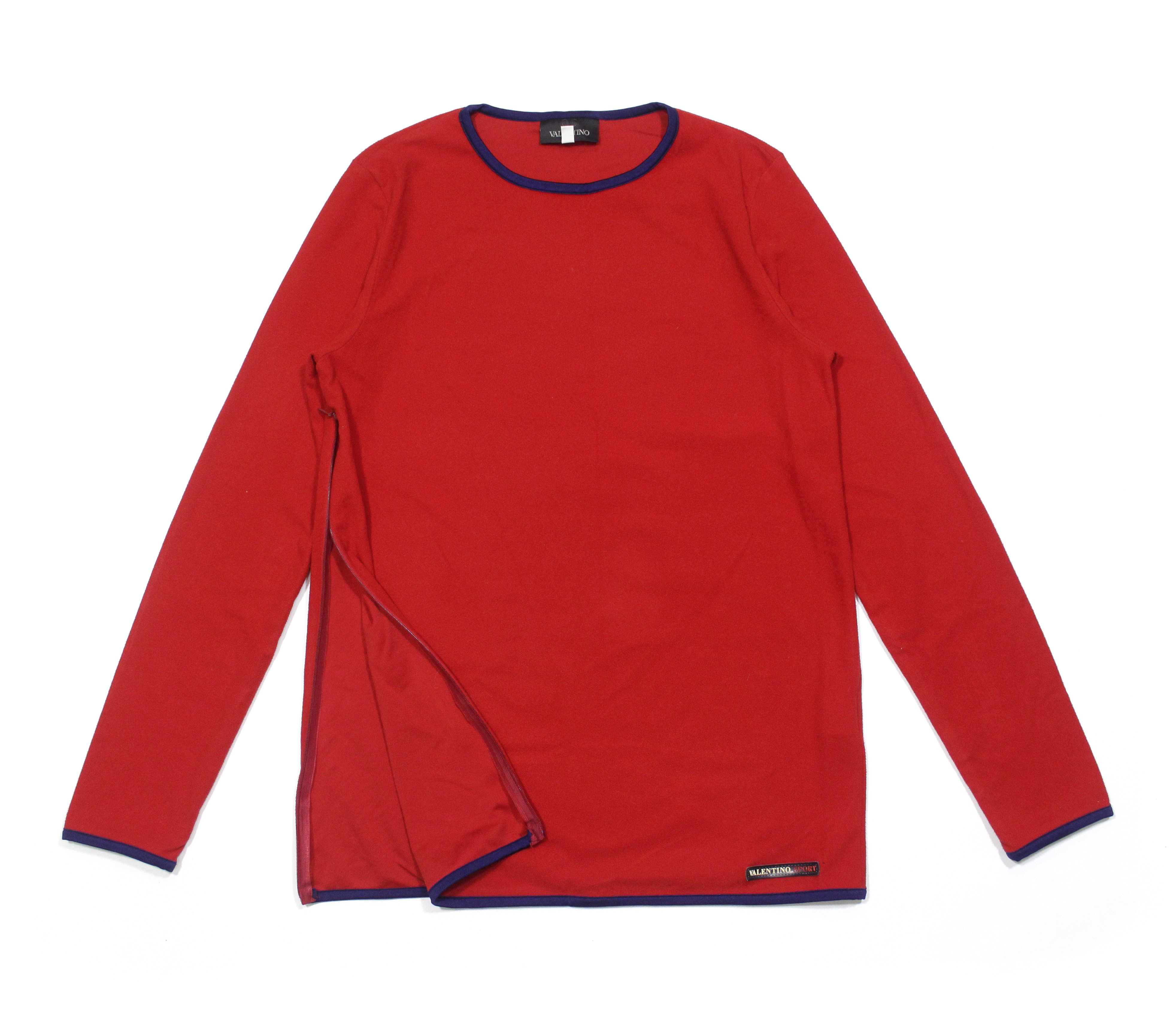 Valentino Sport Logo Micro Fleece Long Sleeve Vintage Size US S / EU 44-46 / 1 - 1 Thumbnail