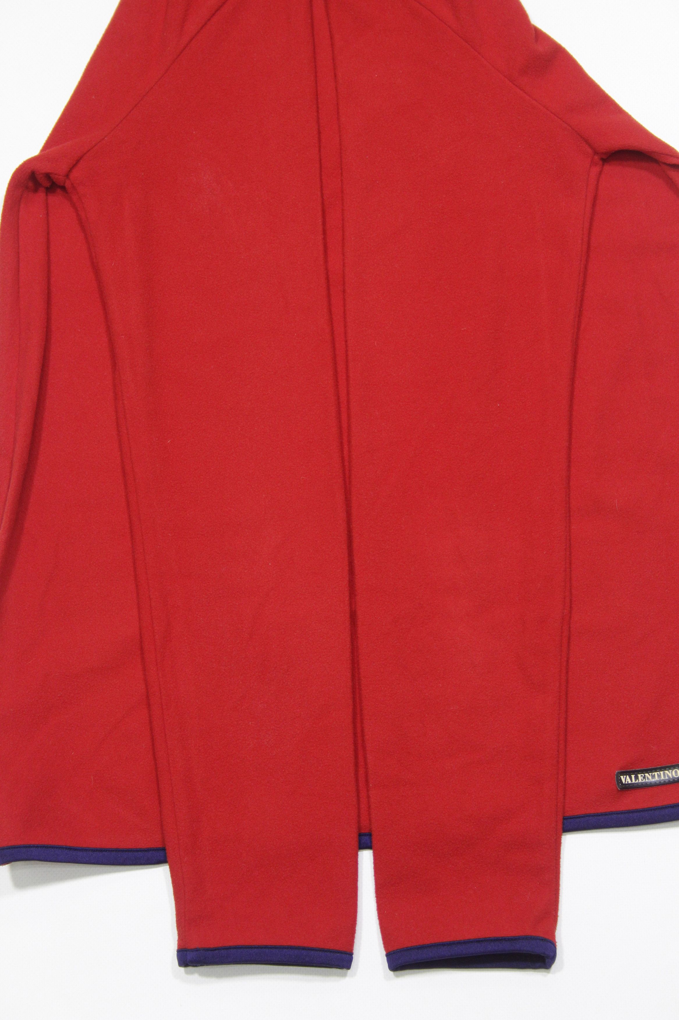 Valentino Sport Logo Micro Fleece Long Sleeve Vintage Size US S / EU 44-46 / 1 - 6 Thumbnail