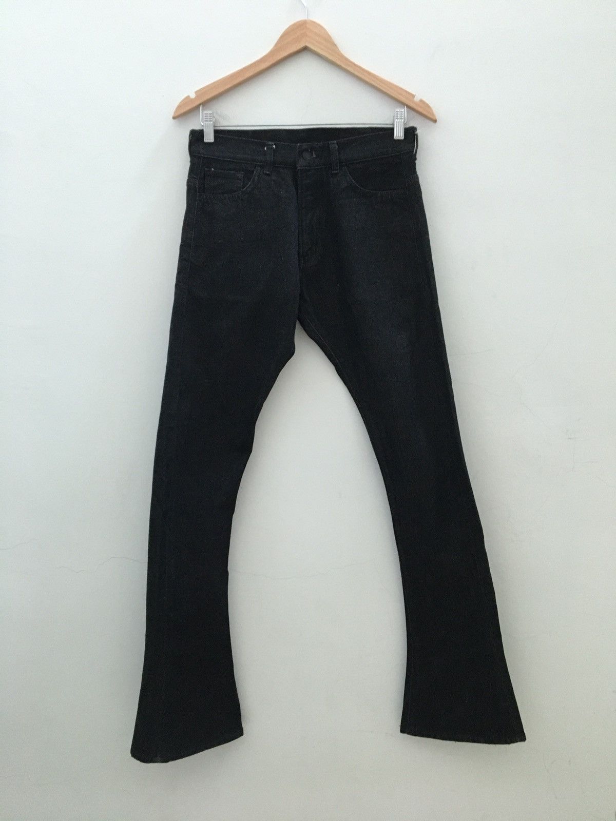 Lad Musician Lad Musician Black Skinny Flared Denim | Grailed