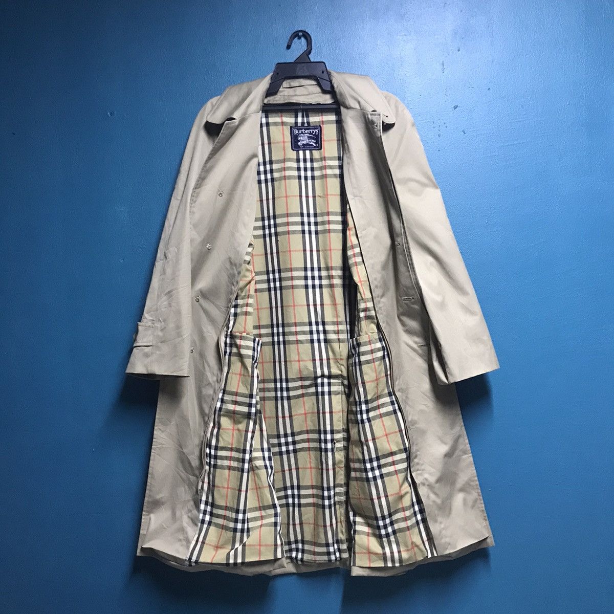 Burberry Prorsum Vintage burberry nova check trench coat with wool lining Size US L / EU 52-54 / 3 - 3 Thumbnail