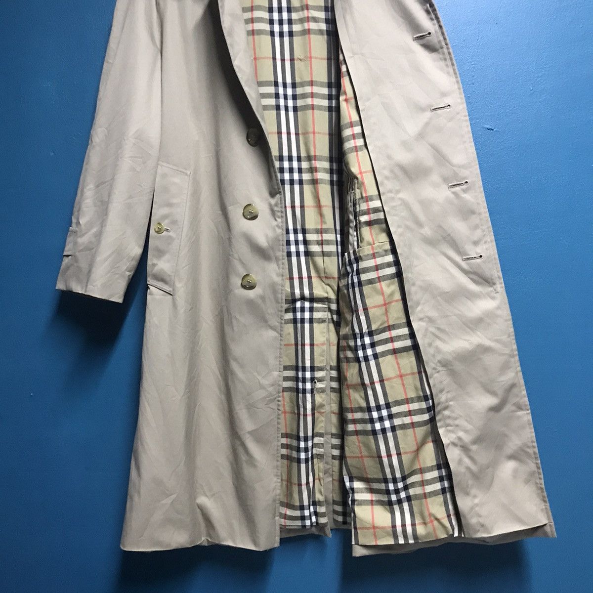 Burberry Prorsum Vintage burberry nova check trench coat with wool lining Size US L / EU 52-54 / 3 - 9 Thumbnail