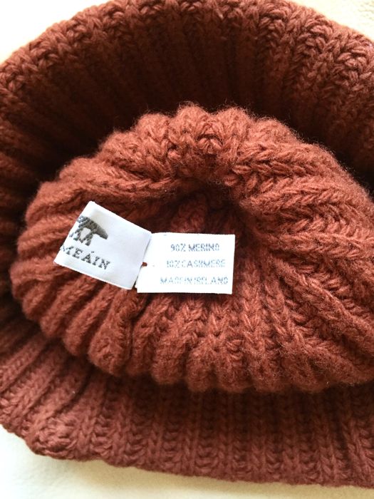 Inis Meain Ribbed Wool/Cashmere Blend Beanie Size ONE SIZE - 3 Preview