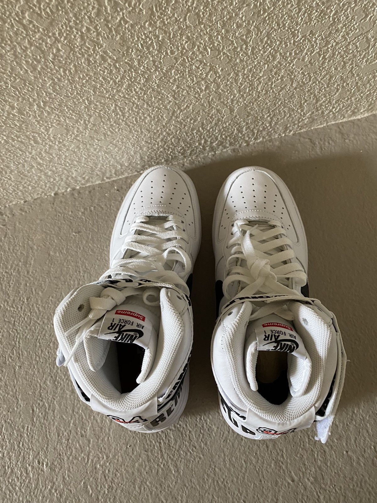 Nike × Supreme Supreme x Air Force 1 High Supreme White 2014 Size US 10.5 / EU 43-44 - 11 Thumbnail