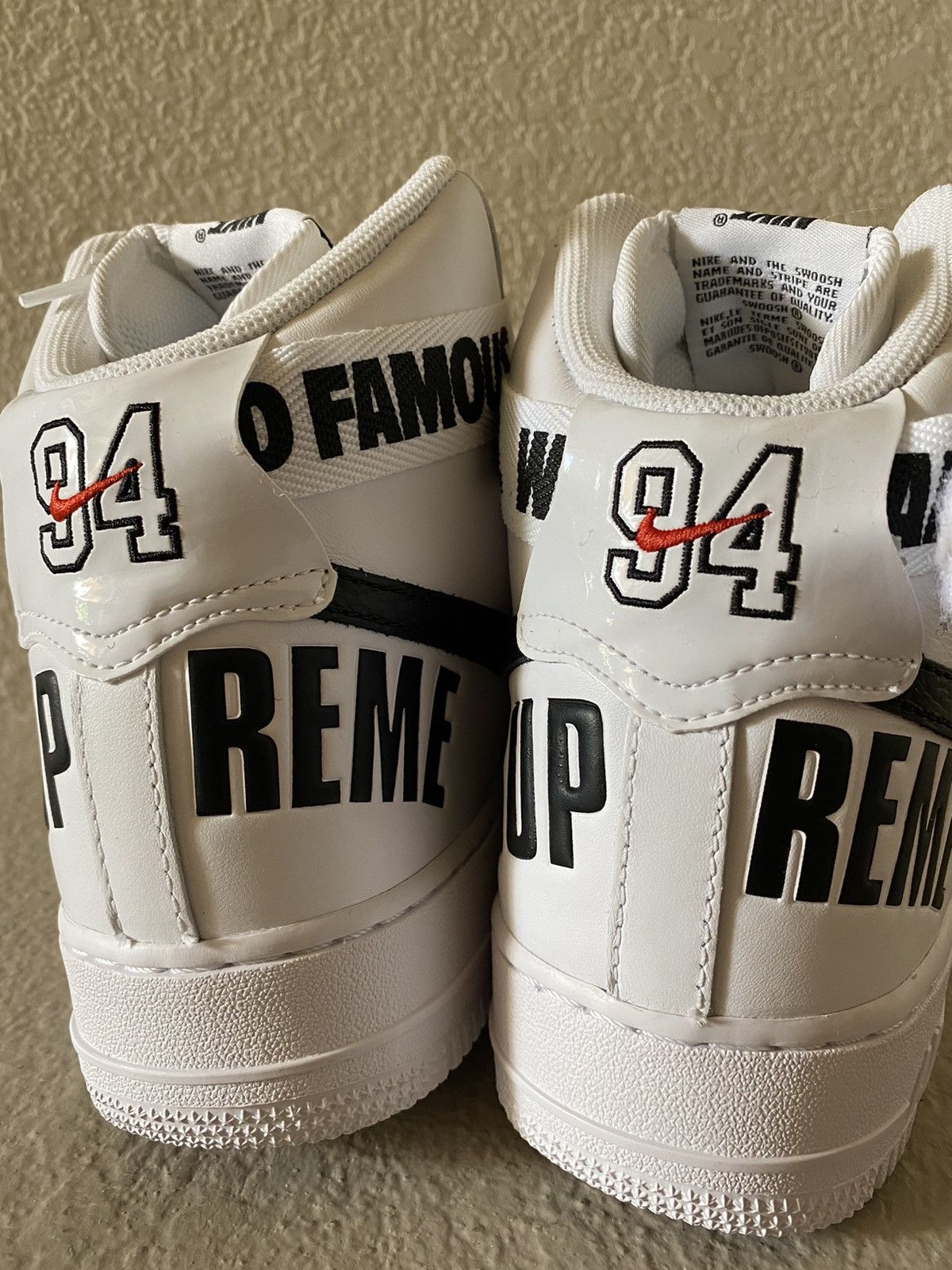 Nike × Supreme Supreme x Air Force 1 High Supreme White 2014 Size US 10.5 / EU 43-44 - 9 Thumbnail