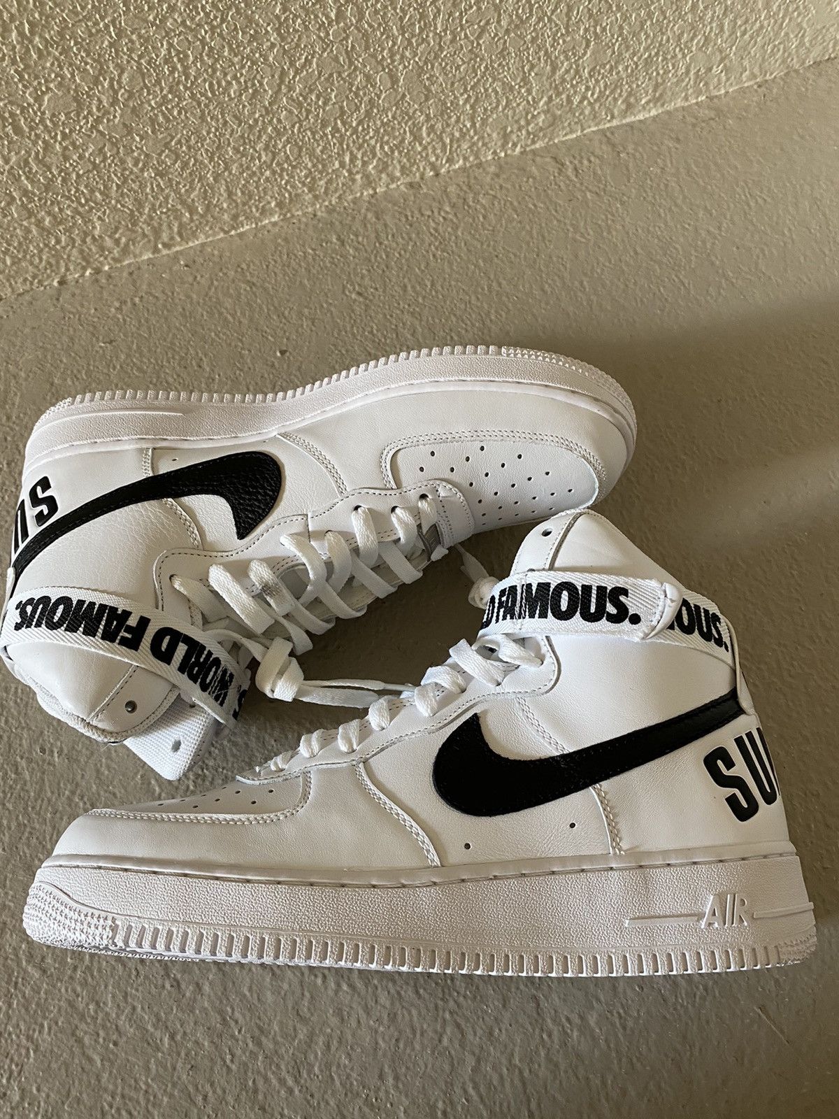 Nike × Supreme Supreme x Air Force 1 High Supreme White 2014 Size US 10.5 / EU 43-44 - 4 Thumbnail