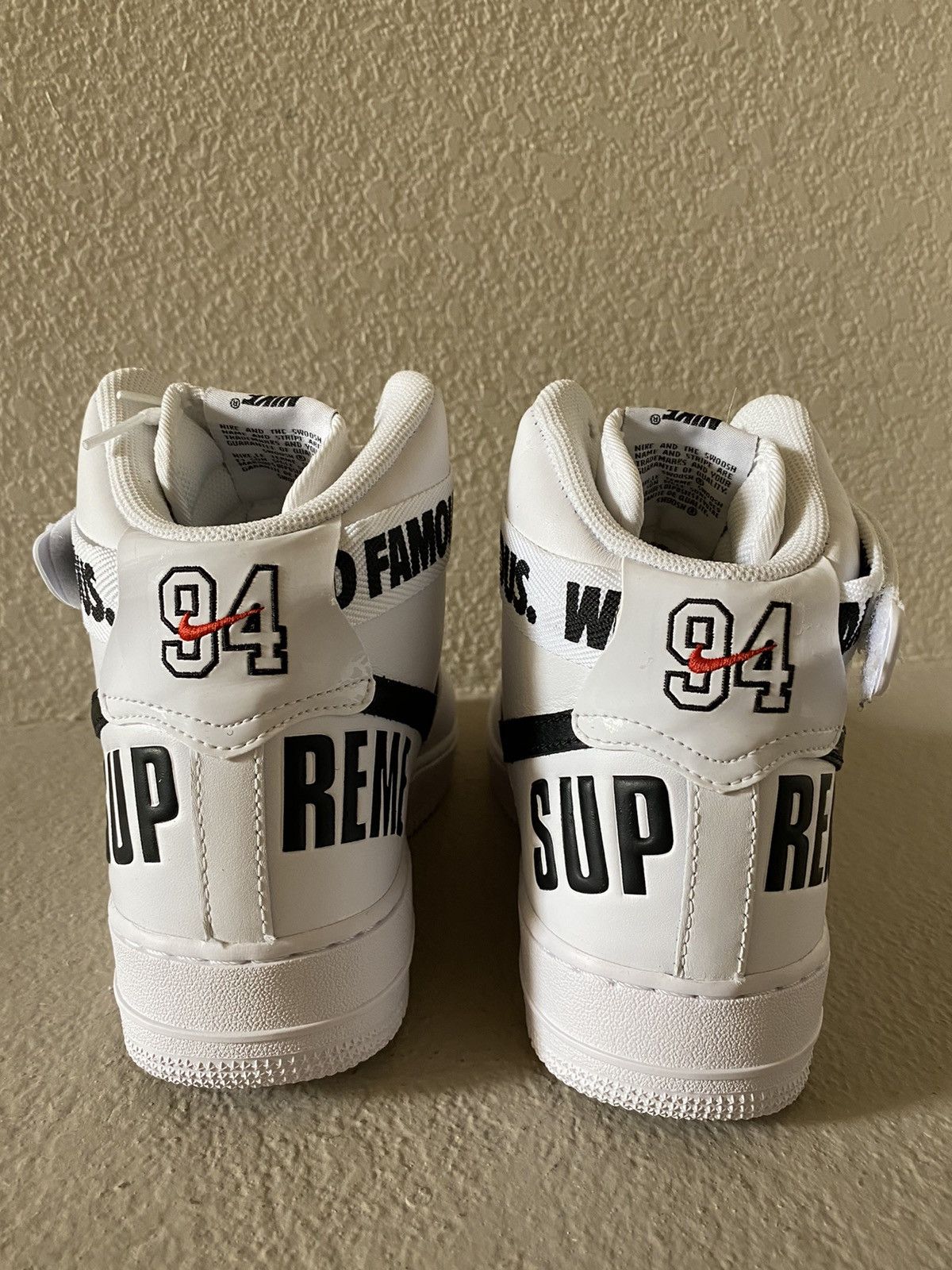Nike × Supreme Supreme x Air Force 1 High Supreme White 2014 Size US 10.5 / EU 43-44 - 8 Thumbnail