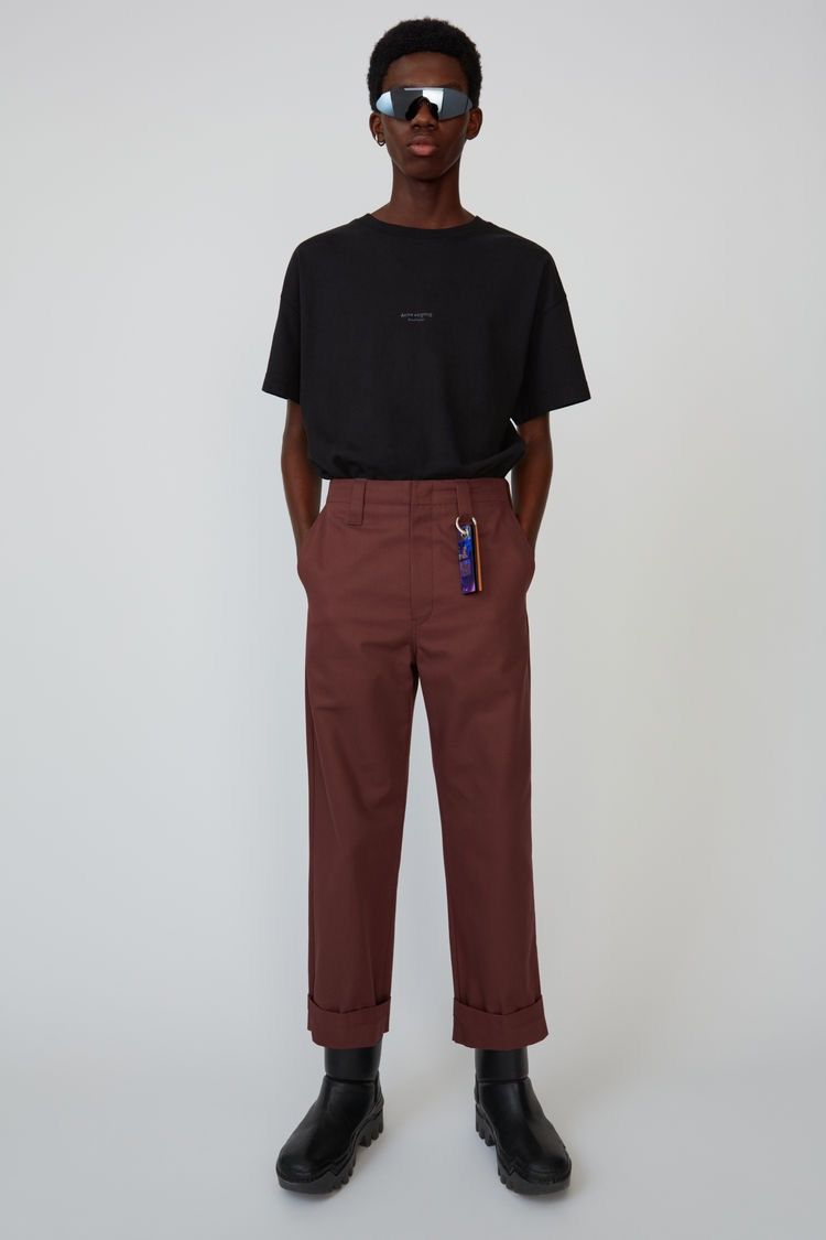 Acne Studios Acne Studios Astym Cotton Twill Chestnut Brown Work