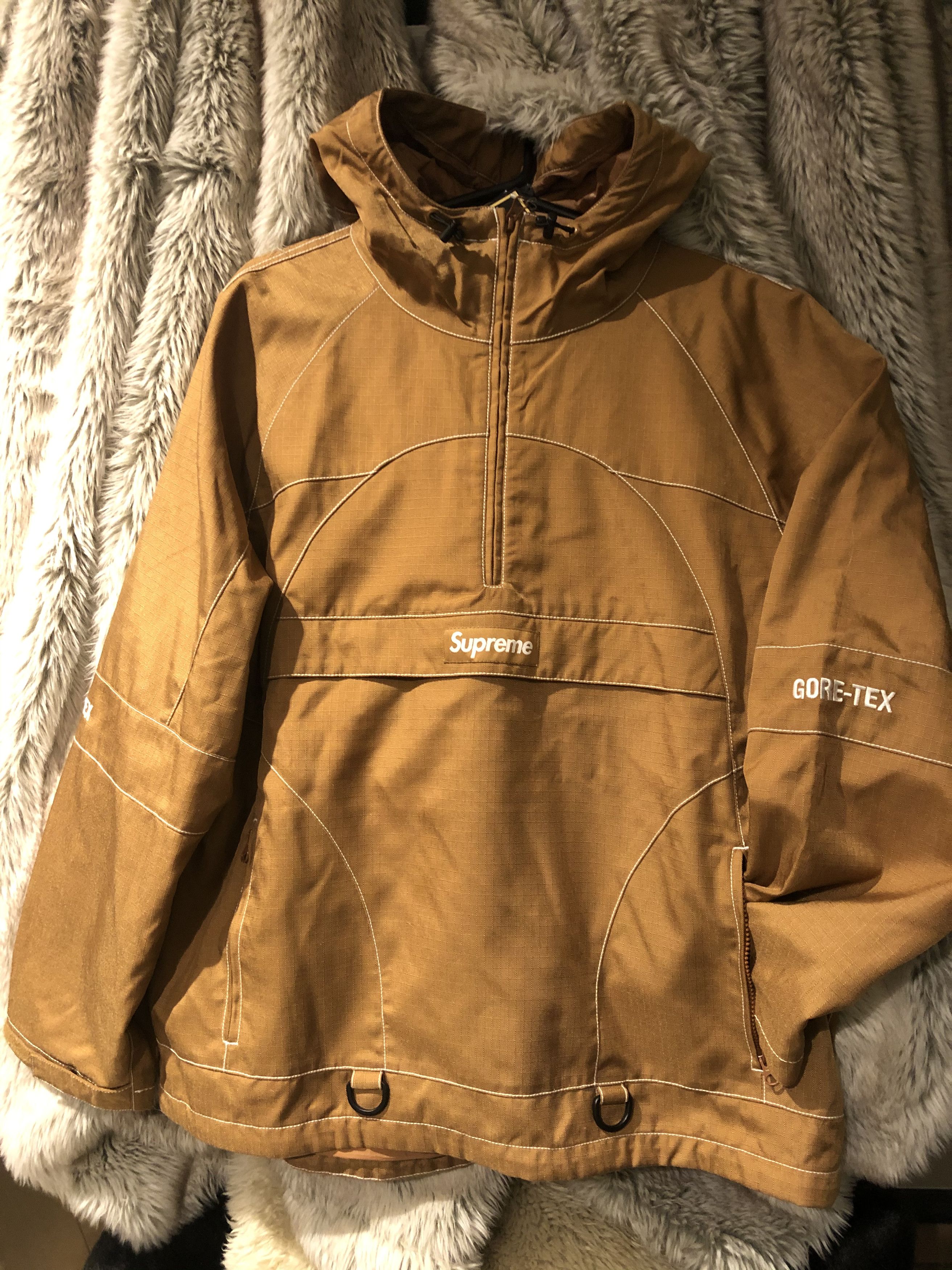 Supreme contrast stitch anorak clearance