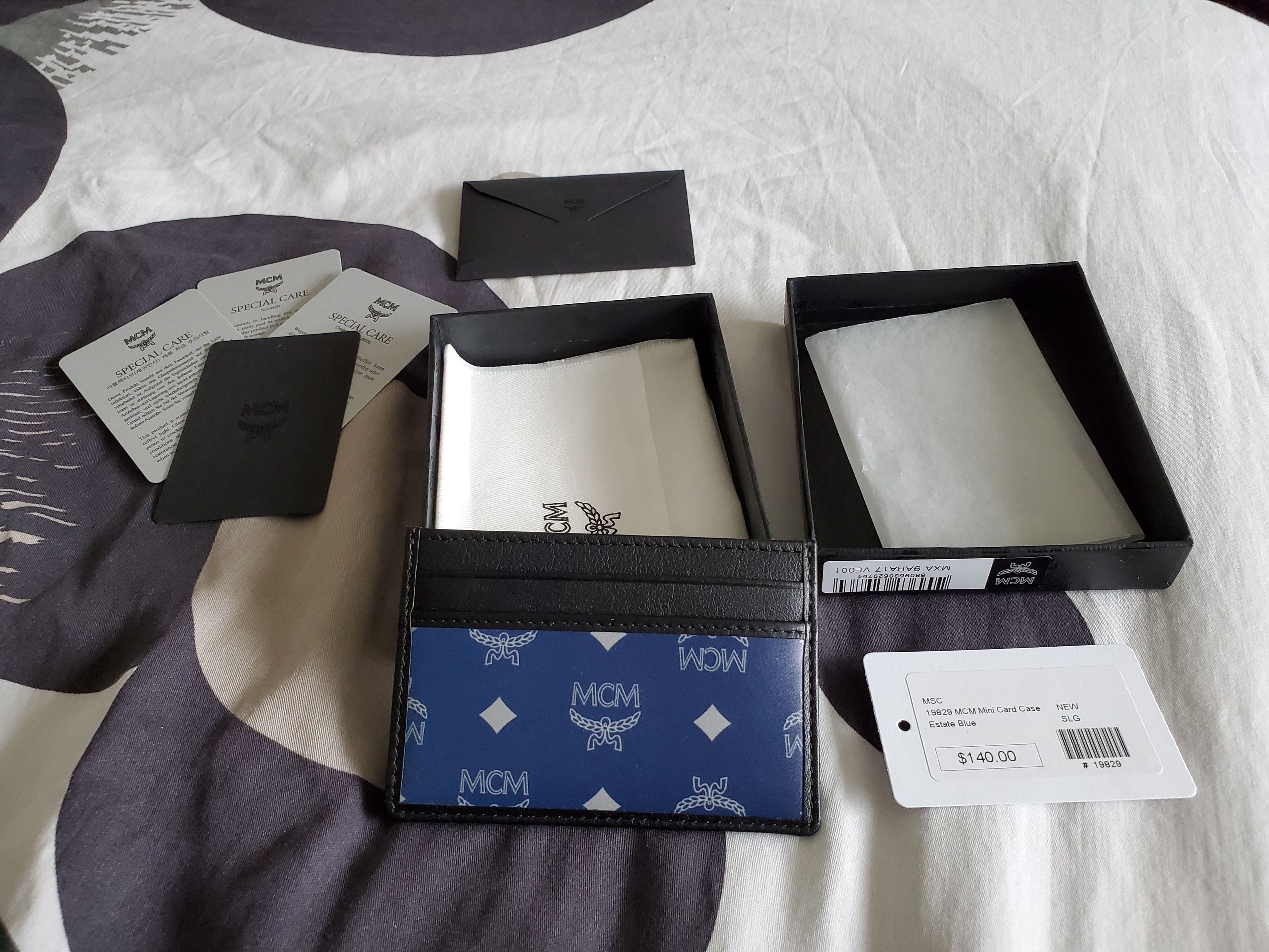 BRAND NEW MCM Card Holder Blue
