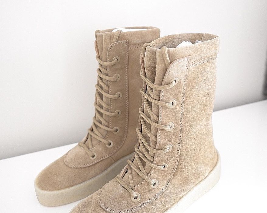 Yeezy Season Yeezy Season 2 Tan Crepe Boots | Grailed