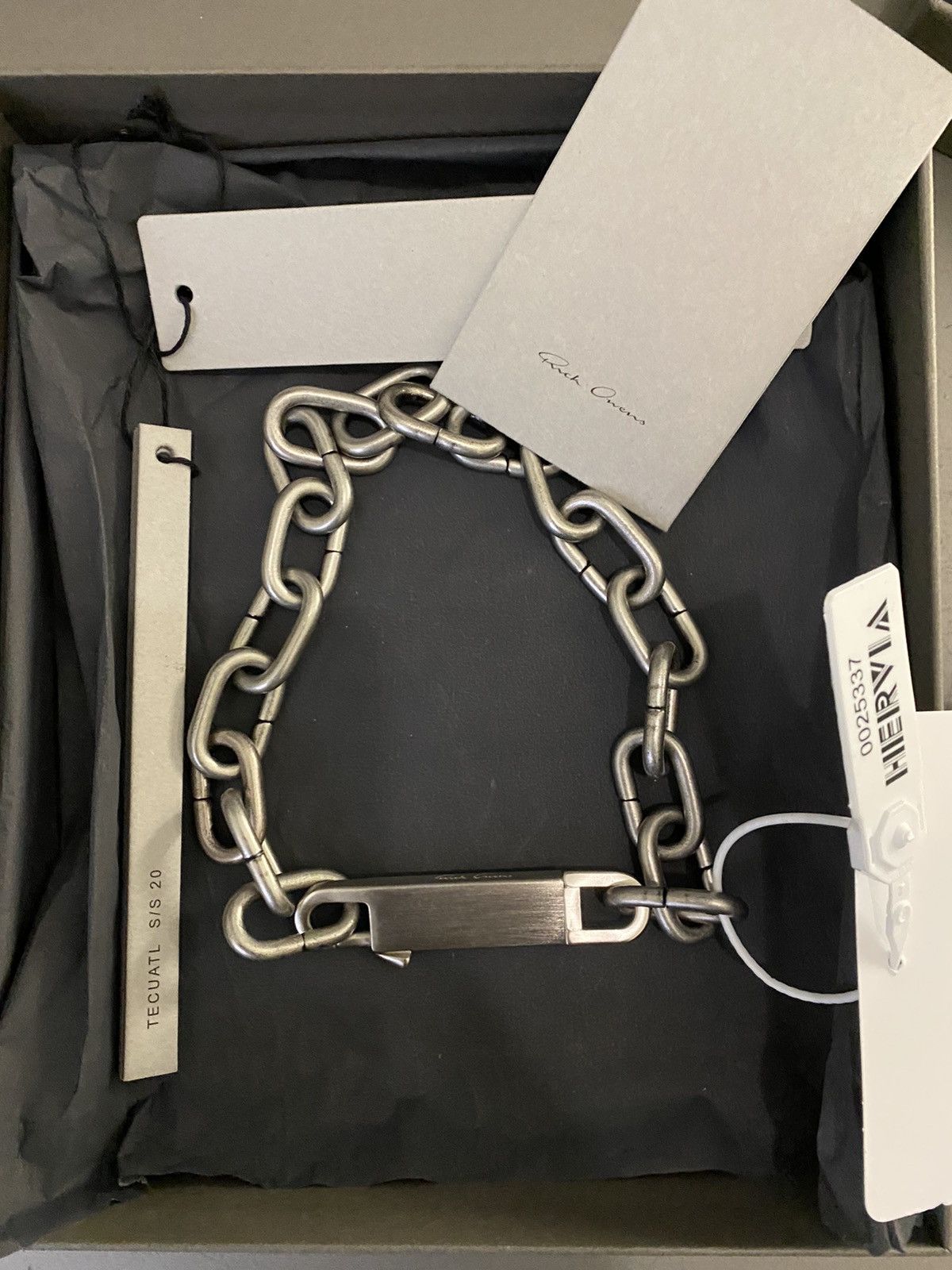 Pre-owned Rick Owens Ss20 Pentagram Choker Necklace Tecuatl