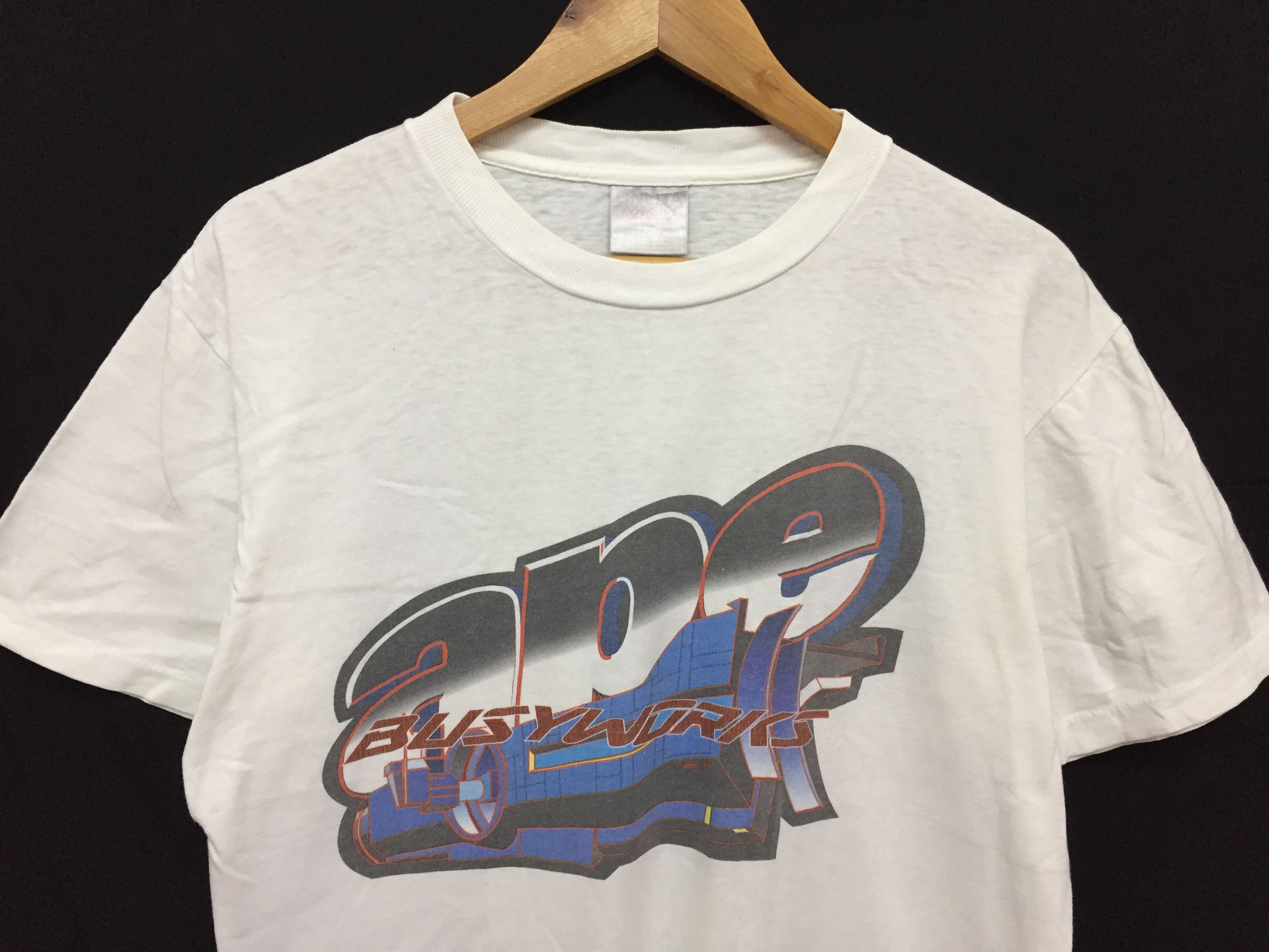 Bape 1995 Oneita Busy Works Tee Size US M / EU 48-50 / 2 - 3 Thumbnail