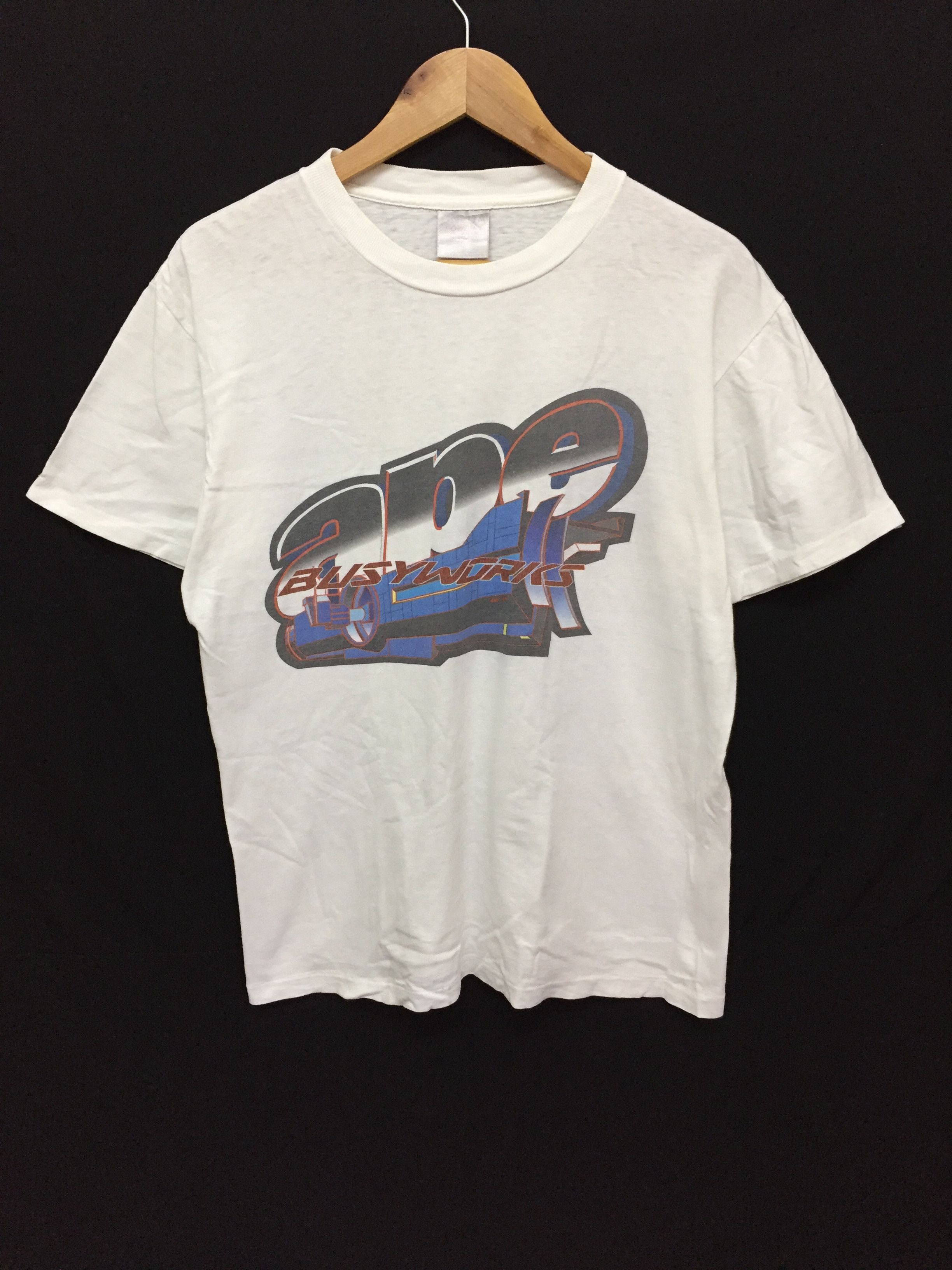 Bape 1995 Oneita Busy Works Tee Size US M / EU 48-50 / 2 - 1 Thumbnail